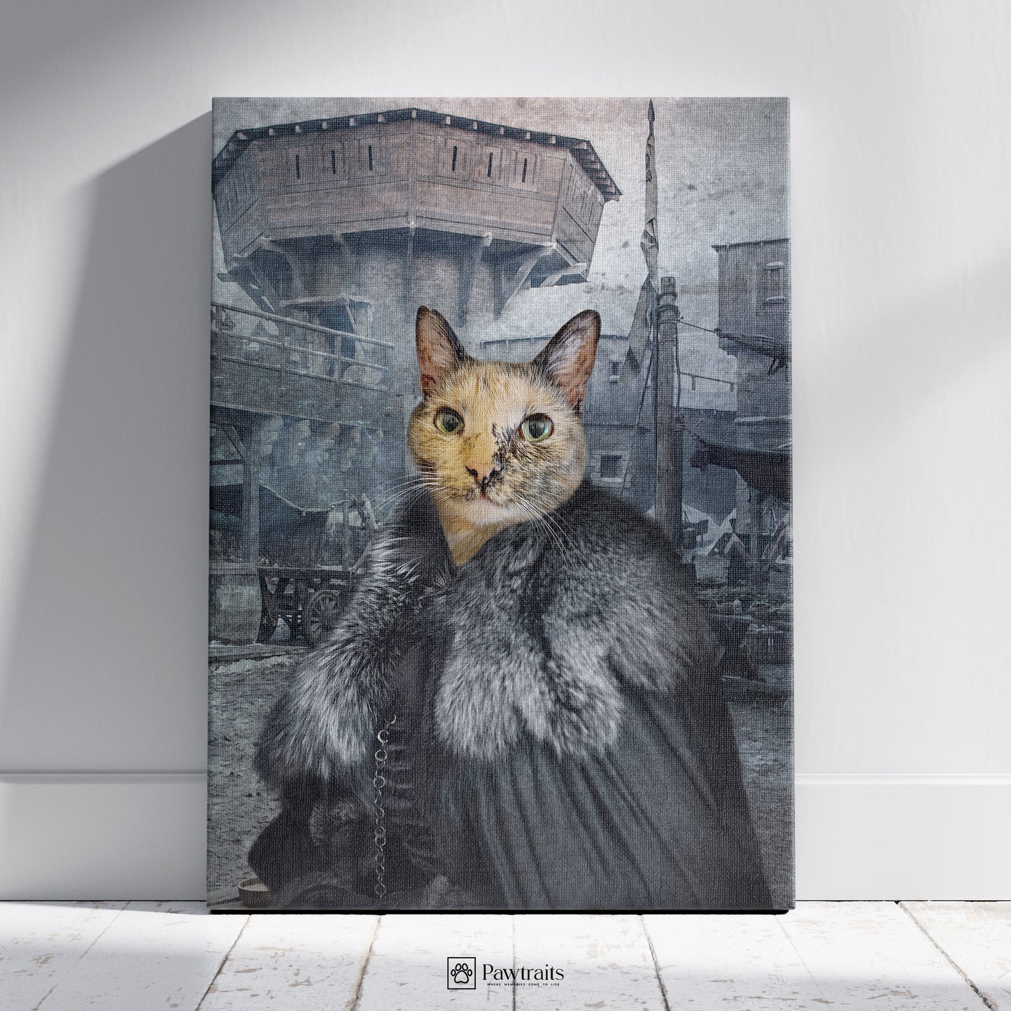 Fur of the Iron Throne - Персонализиран портрет на канвас