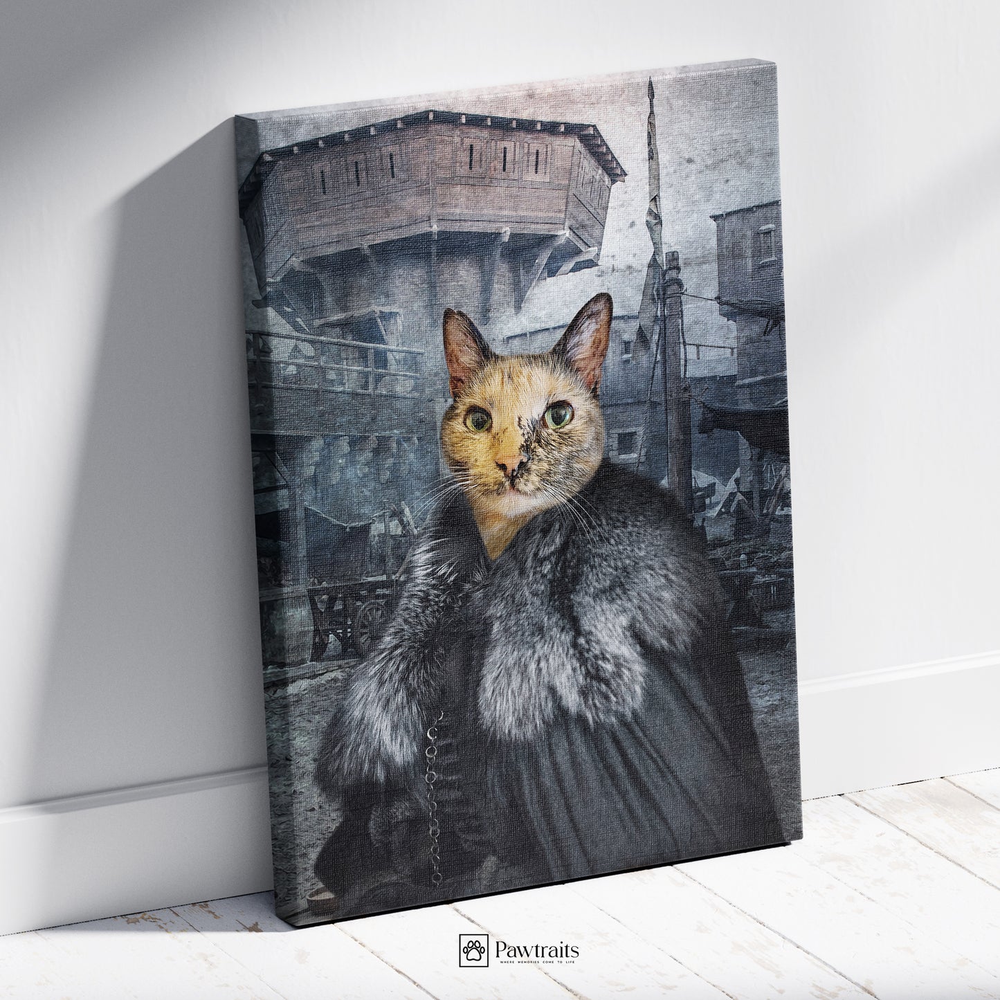Fur of the Iron Throne - Персонализиран портрет на канвас
