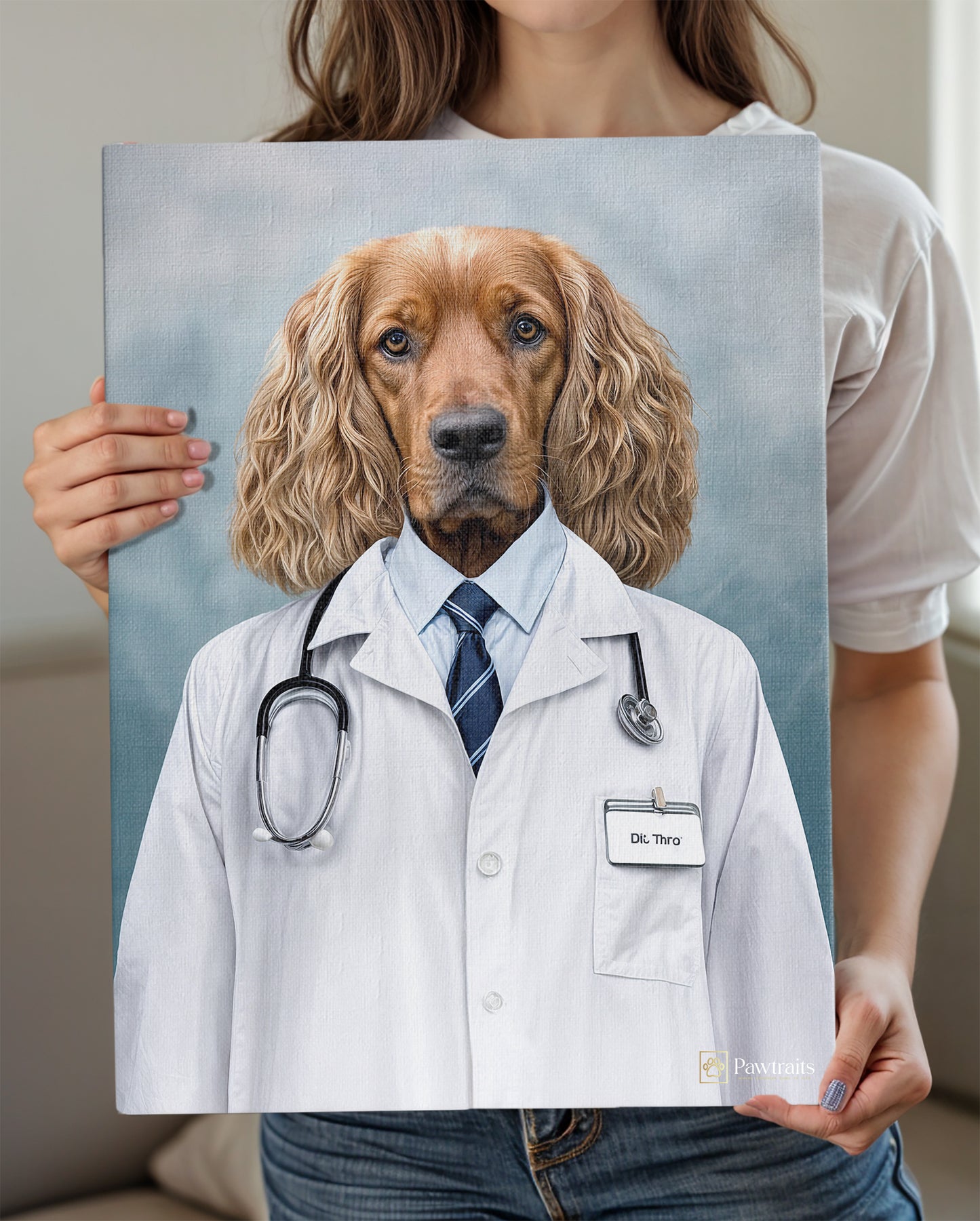 Dr. Canine - Персонализиран портрет на канвас