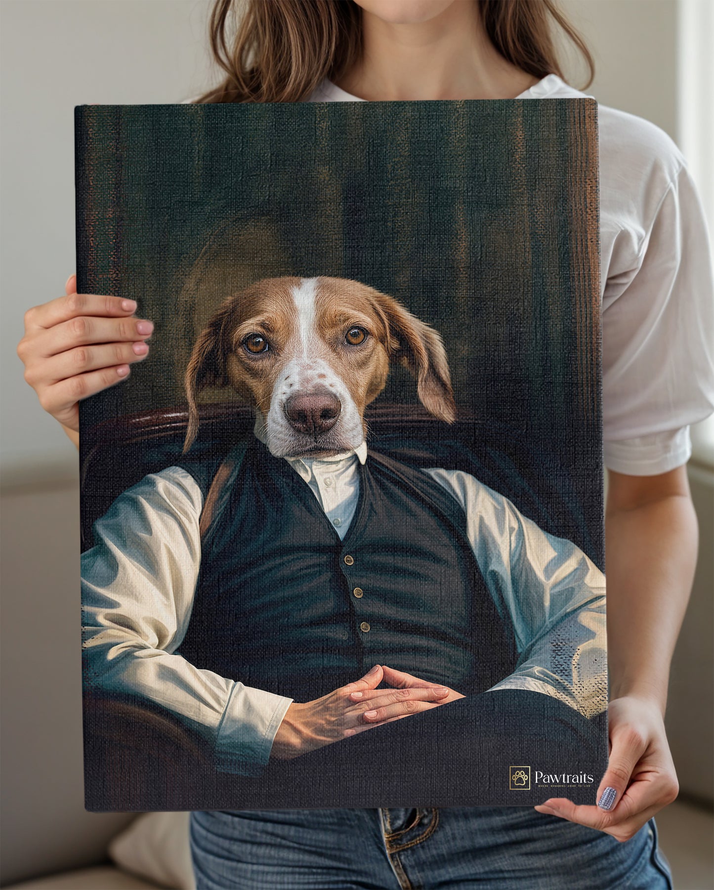 Thomas Bark Shelby - Персонализиран портрет на канвас
