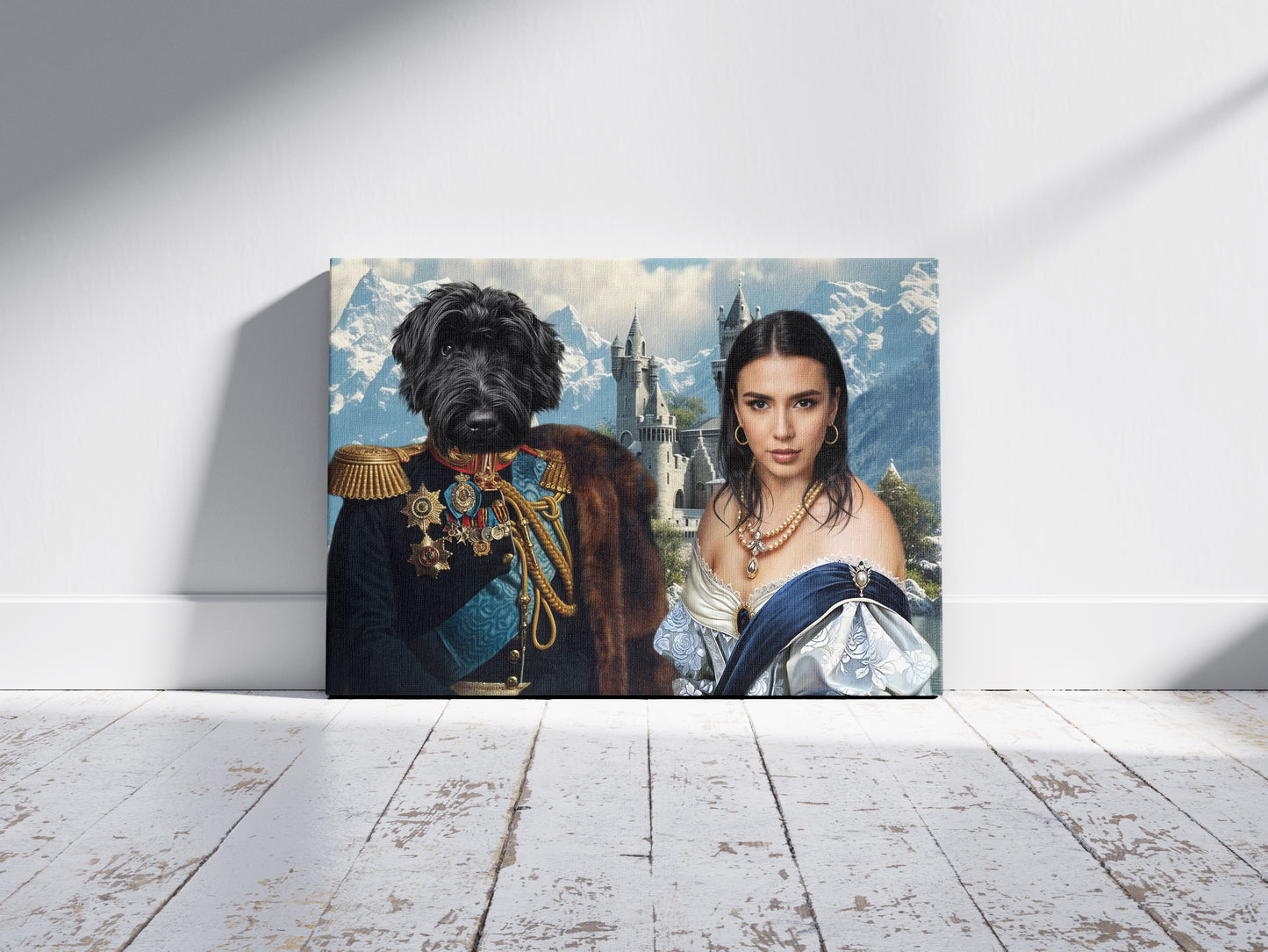 The General and the Princess - Персонализиран портрет на канвас