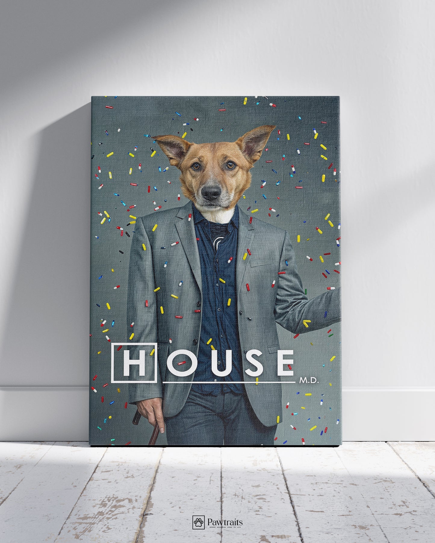 House - Персонализиран портрет на канвас