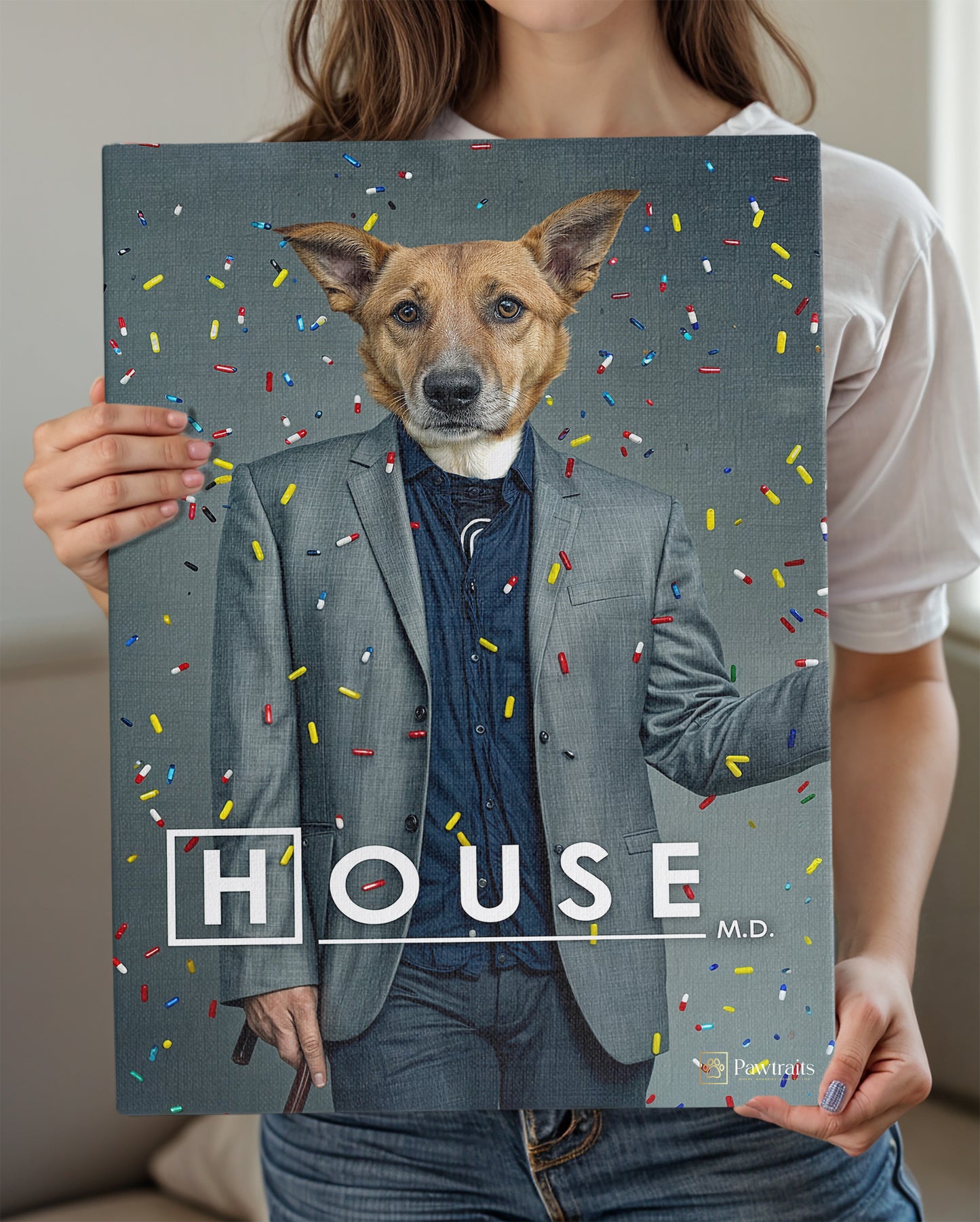 House - Персонализиран портрет на канвас