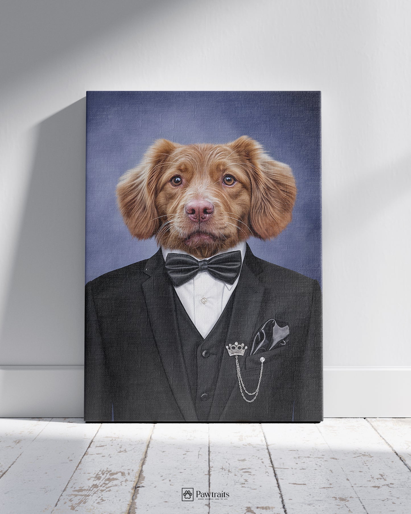 The Noble Pooch - Персонализиран портрет на канвас