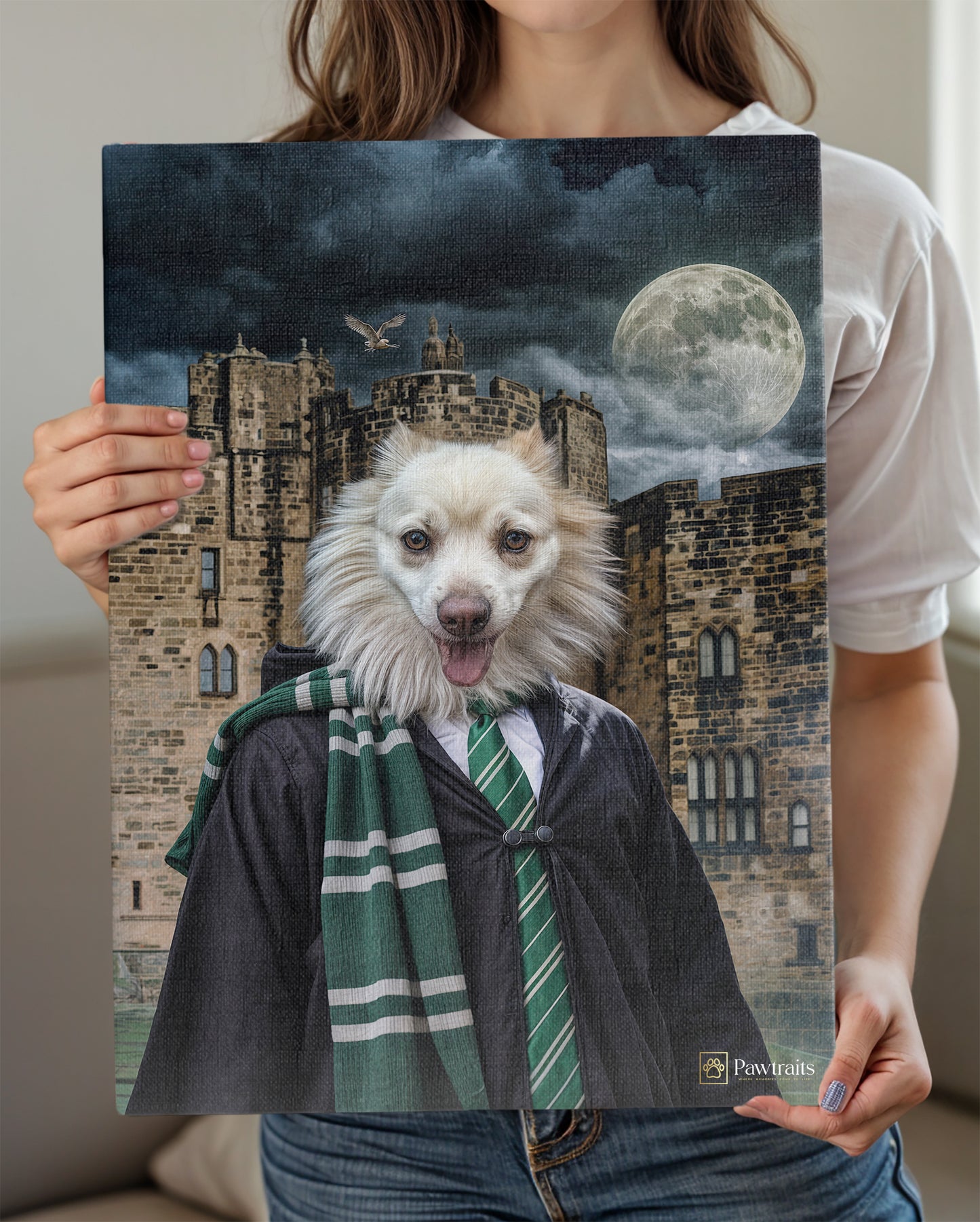 Barkwarts Wizard - Персонализиран портрет на канвас