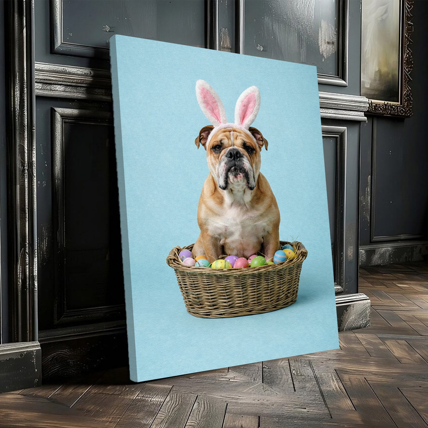 Bunny Basket - Персонализиран портрет на канвас