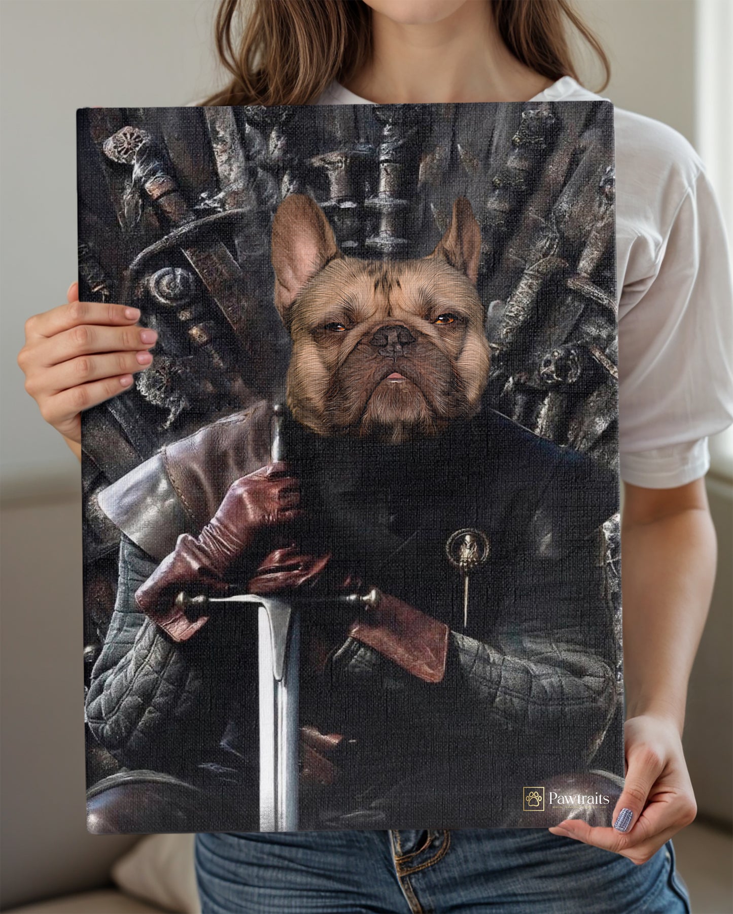 The Throne's Guardian - Персонализиран портрет на канвас