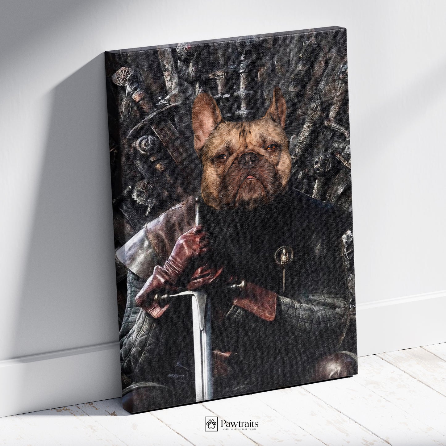 The Throne's Guardian - Персонализиран портрет на канвас