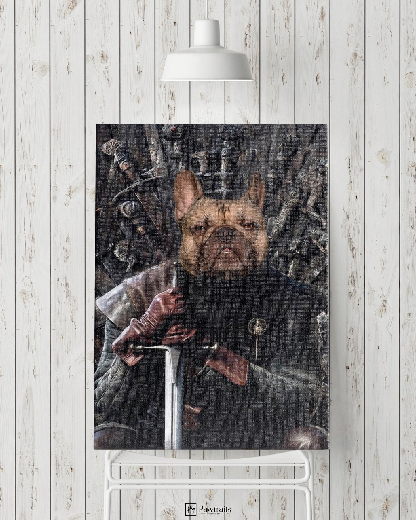 The Throne's Guardian - Персонализиран портрет на канвас