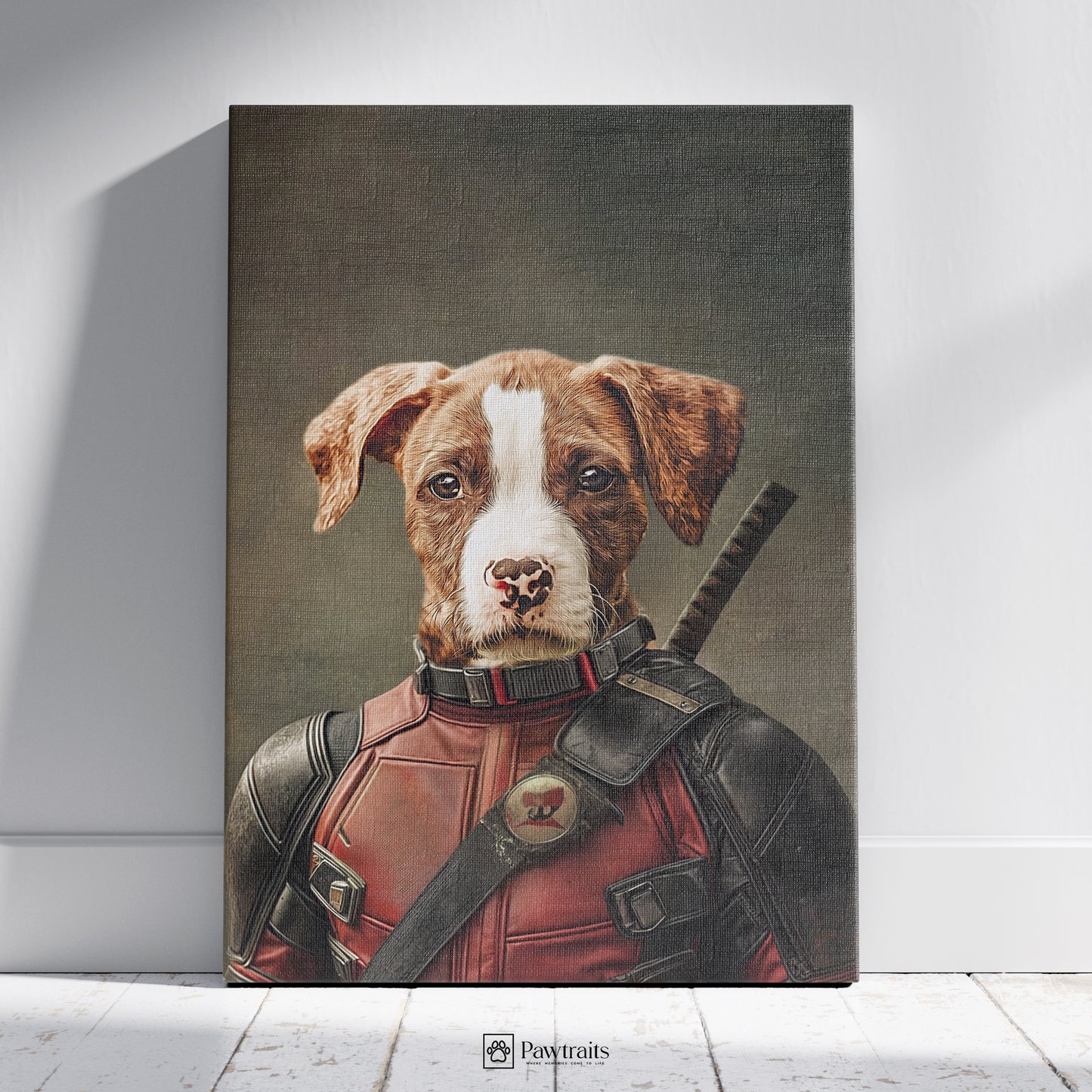 Paws of Deadpool - Персонализиран портрет на канвас