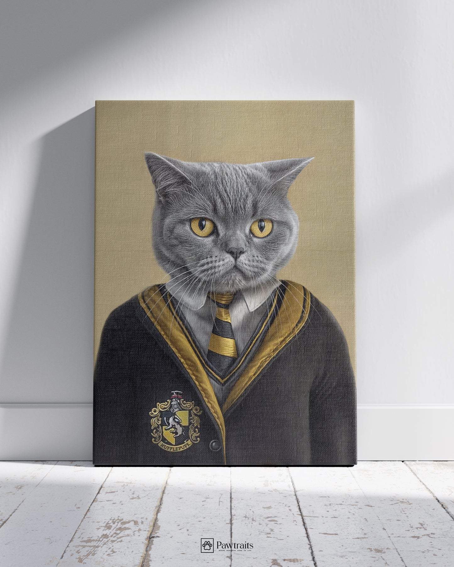 Hufflepuff Herbologist - Персонализиран портрет на канвас