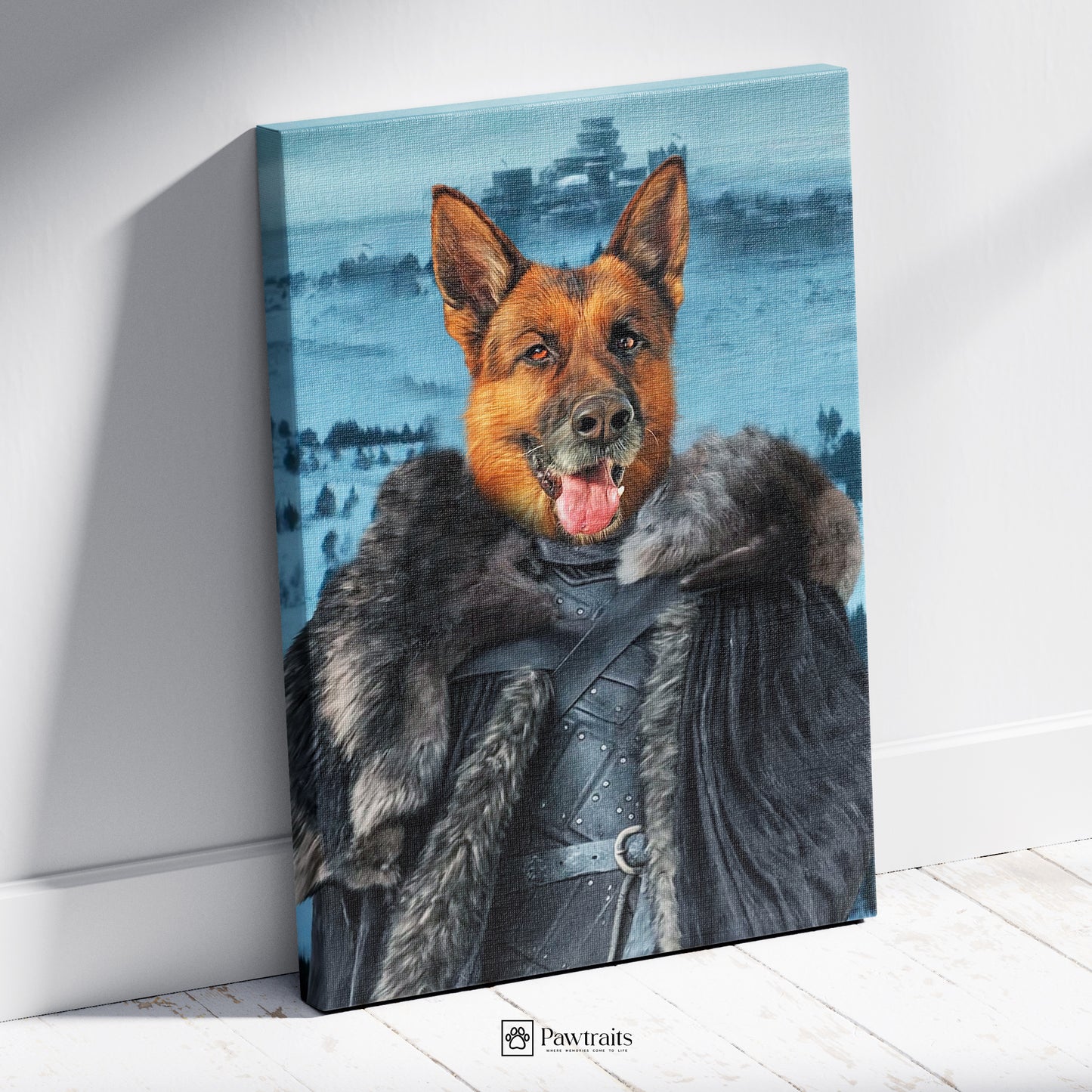 Jon Pup Snow - Персонализиран портрет на канвас