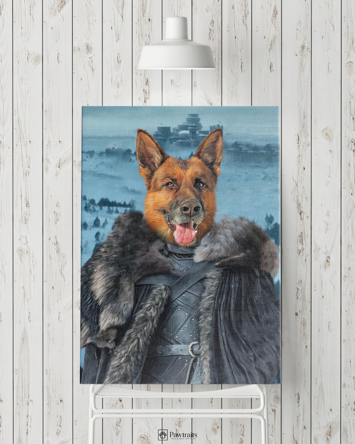 Jon Pup Snow - Персонализиран портрет на канвас