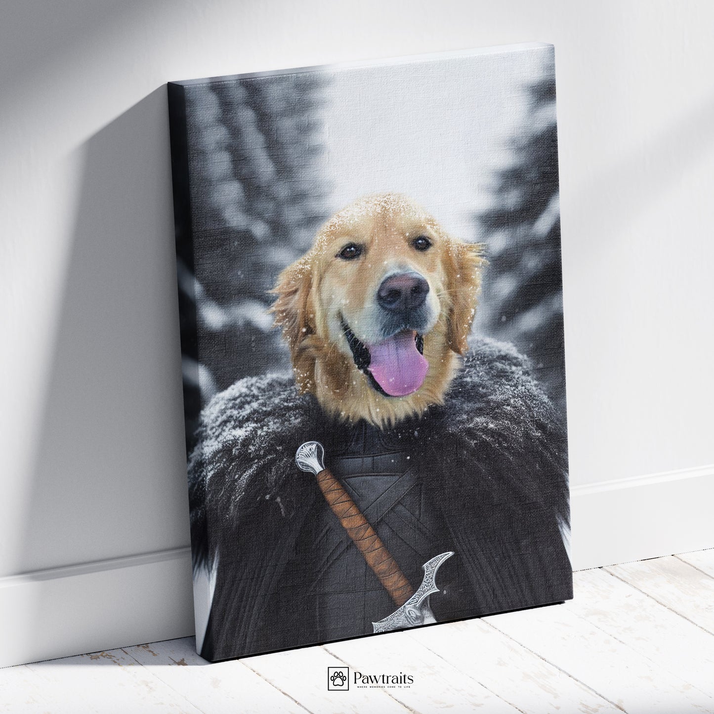 Frozen Fur - Персонализиран портрет на канвас