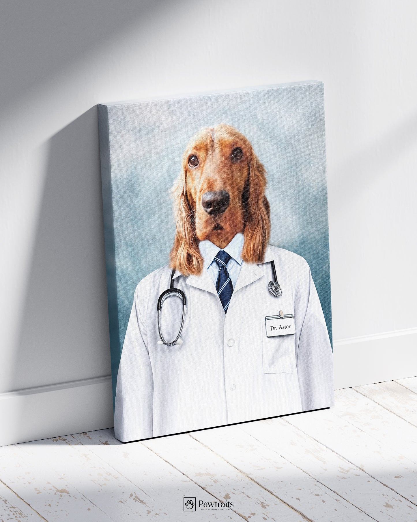 Dr. Canine - Персонализиран портрет на канвас