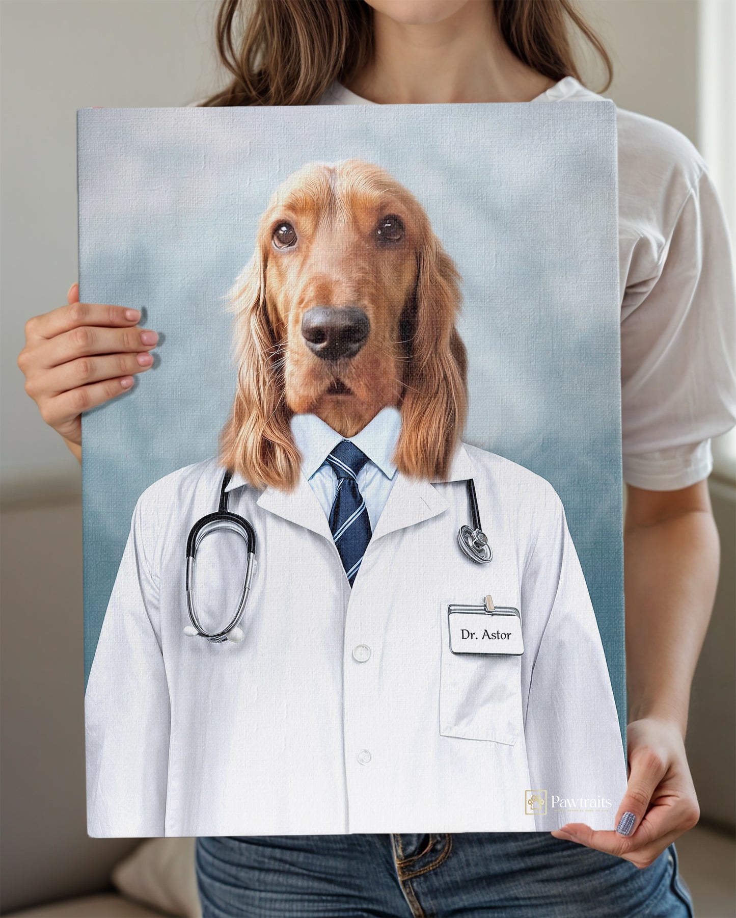 Dr. Canine - Персонализиран портрет на канвас