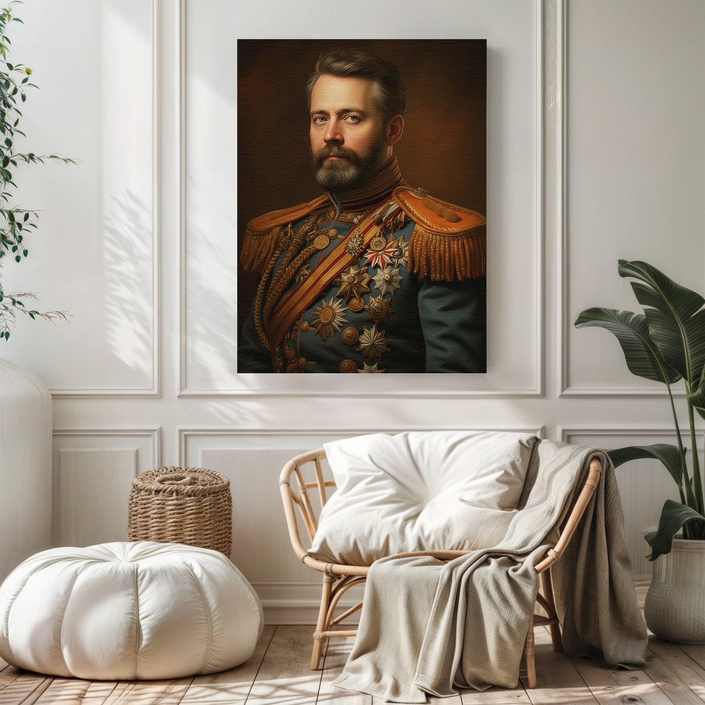 The Royal Marshal - Персонализиран портрет на канвас за луѓе