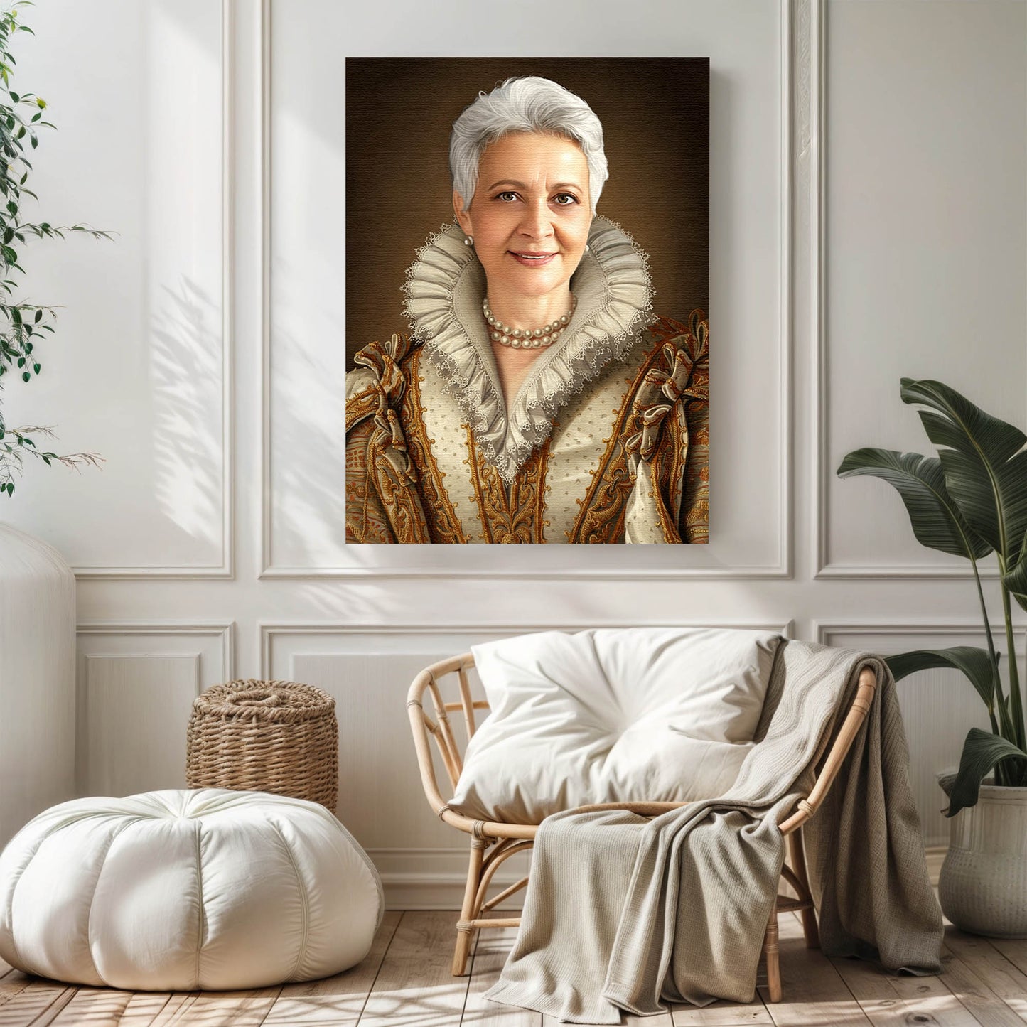 The Royal Matriarch - Персонализиран портрет на канвас за луѓе