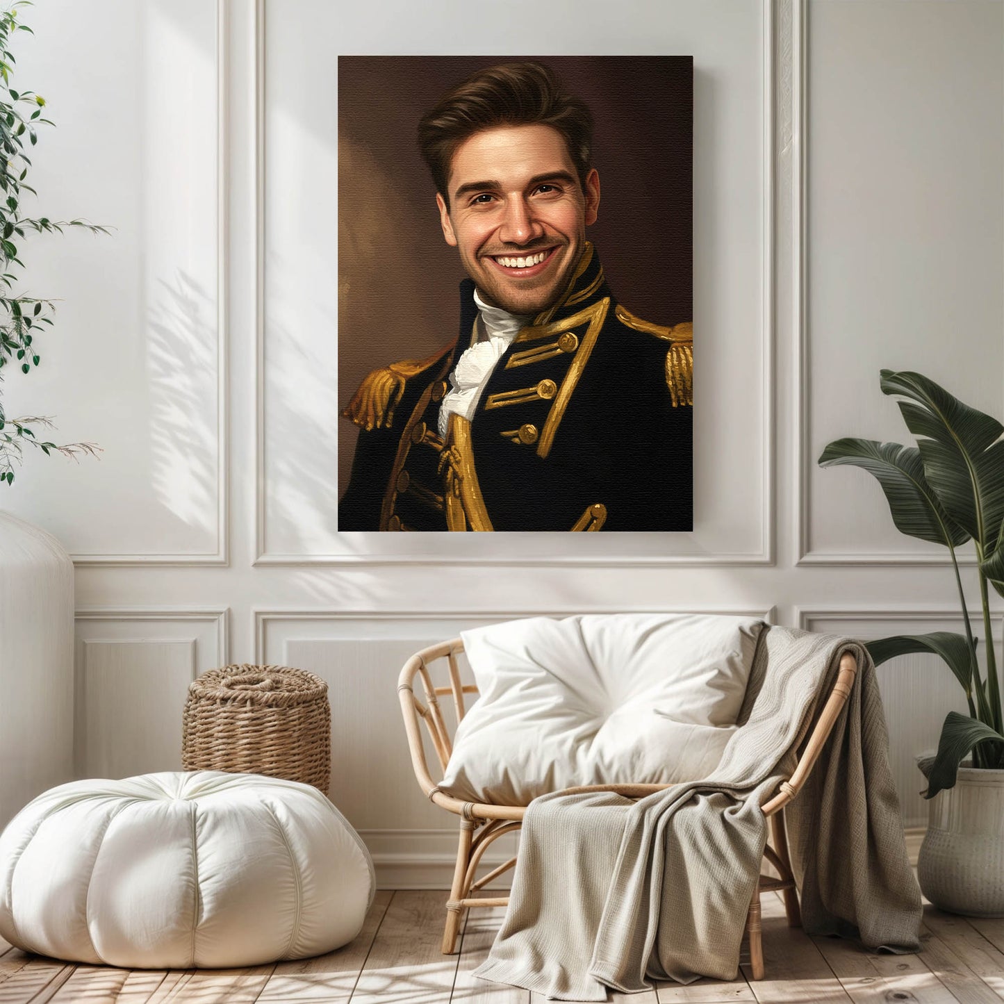 The Velvet King - Персонализиран портрет на канвас за луѓе