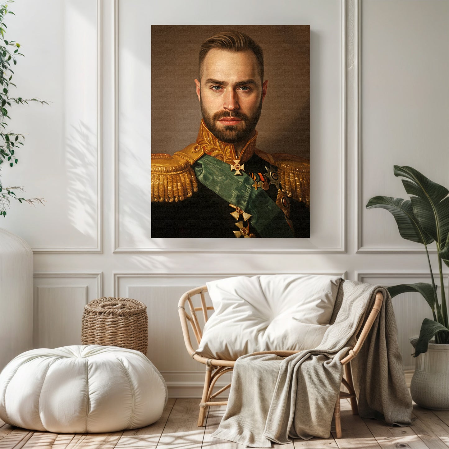 His Royal Grace - Персонализиран портрет на канвас за луѓе