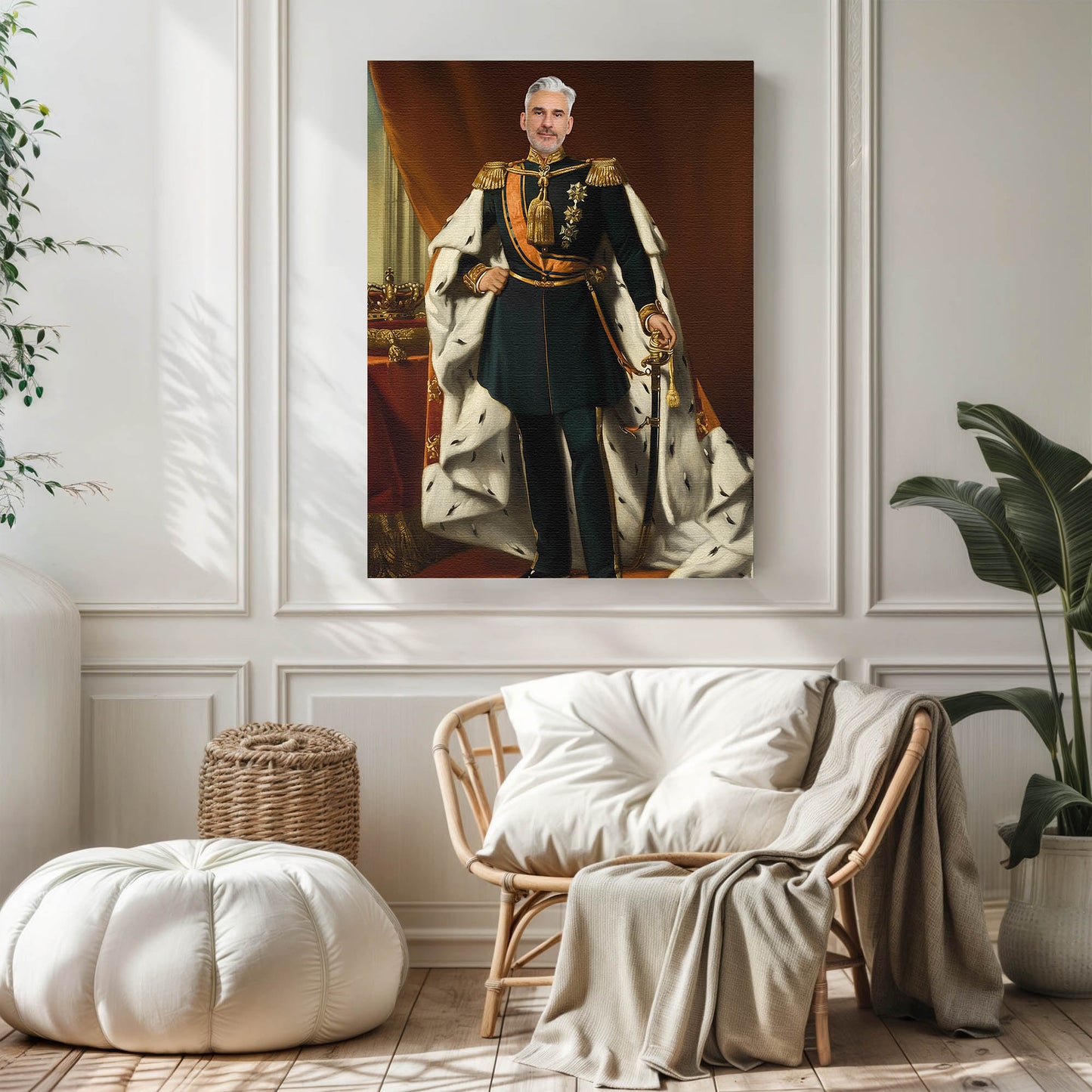 The Battlefield General - Персонализиран портрет на канвас за луѓе