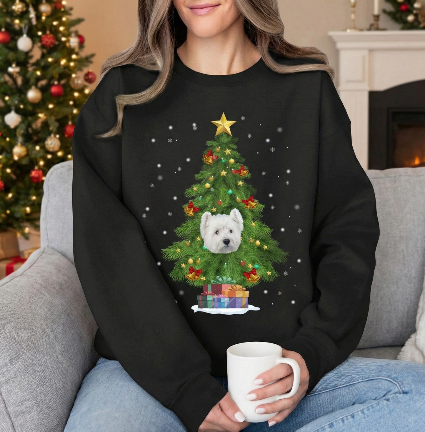 Новогодишен блузон - Милениче на елка - Персонализиран печатен блузон со Вашиот миленик