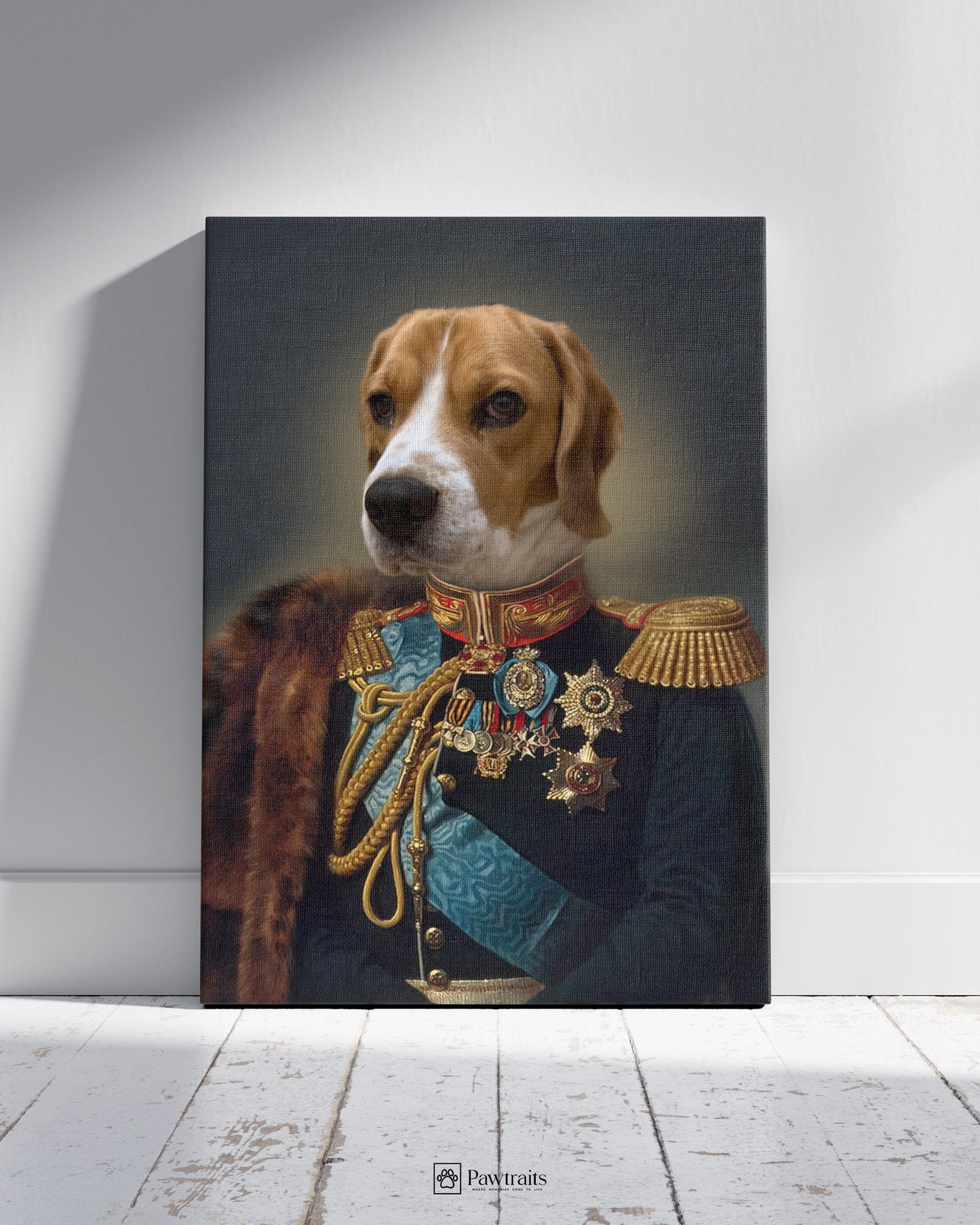 General Paw - Персонализиран портрет на канвас