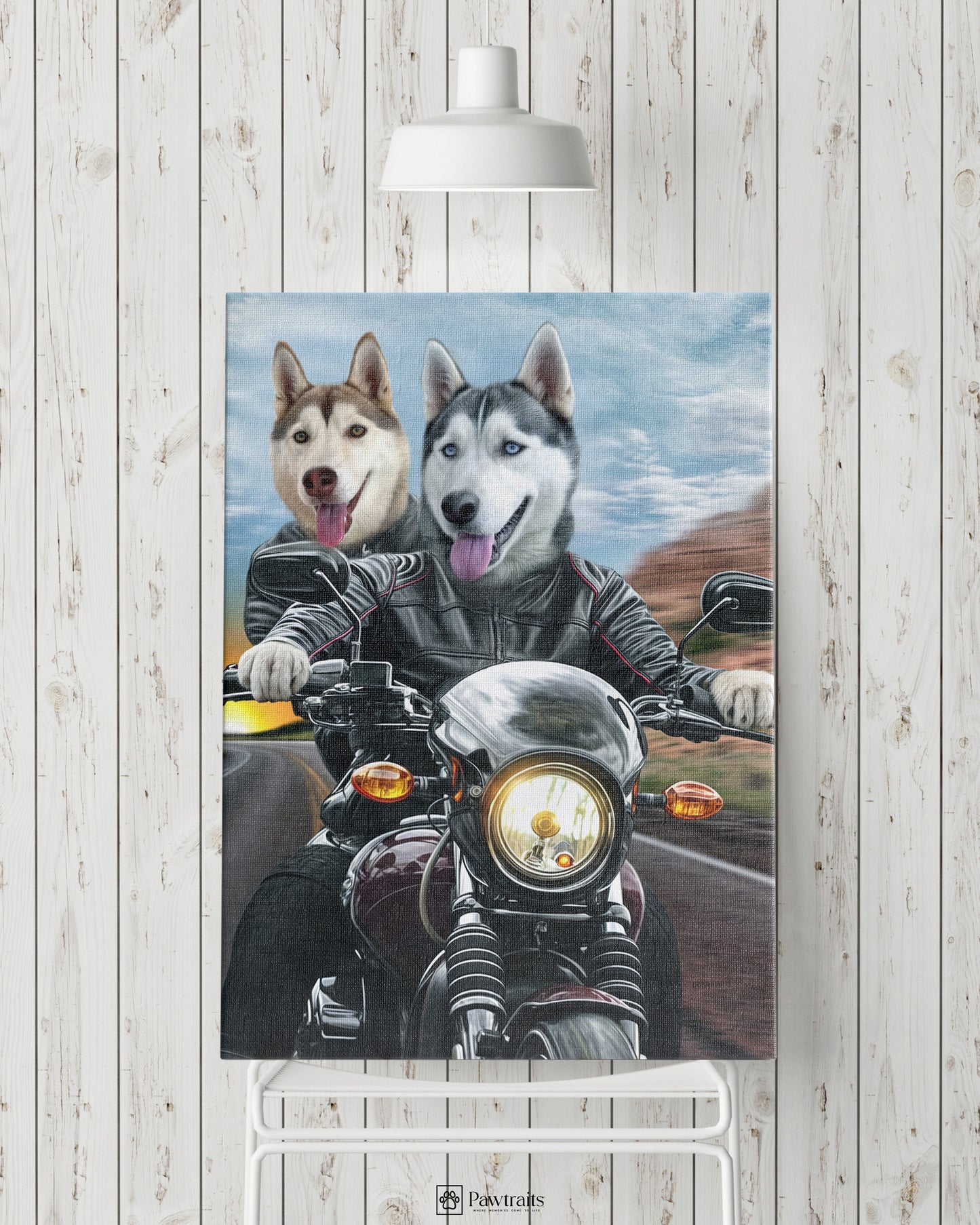 Paw Riders - Персонализиран портрет на канвас