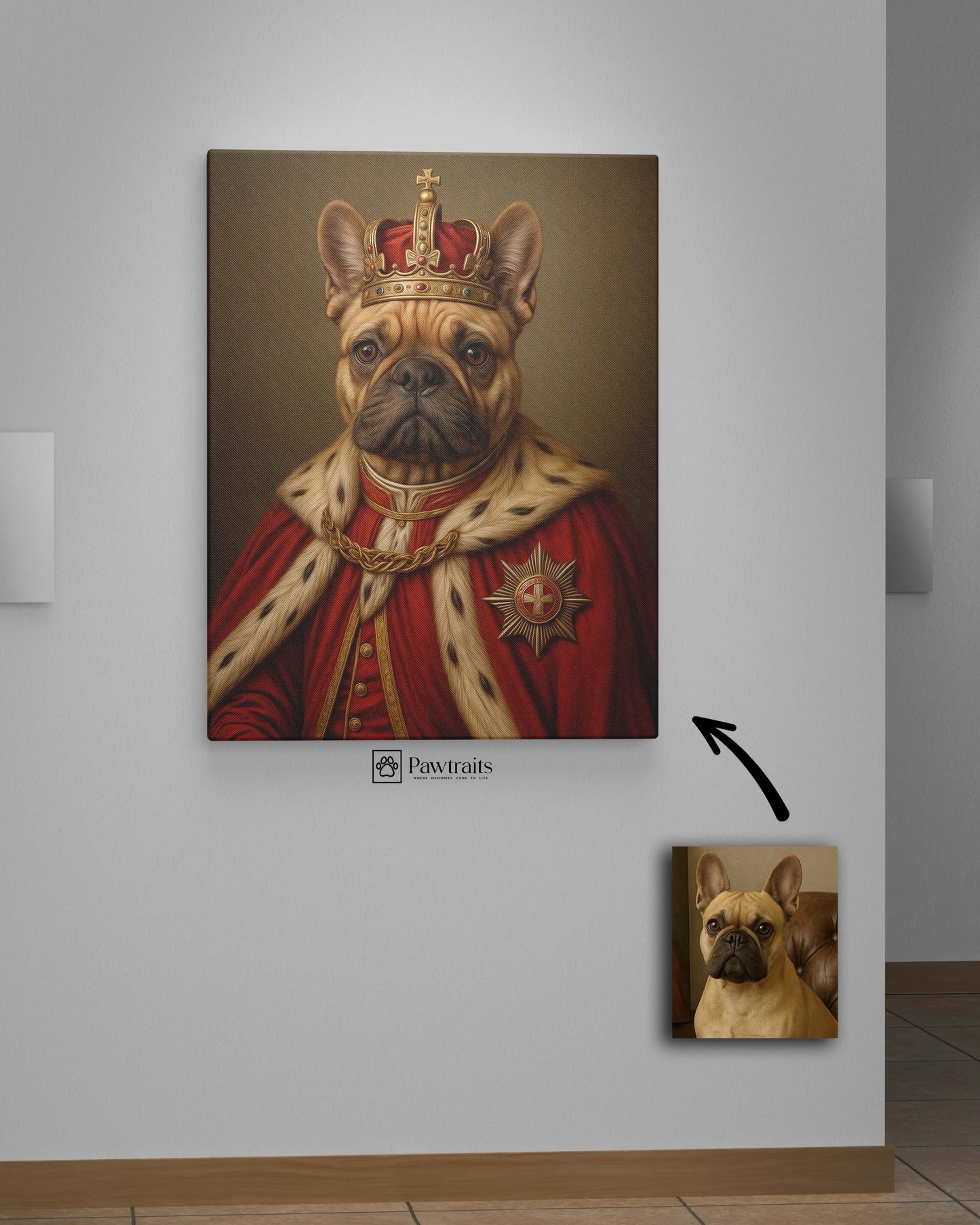 King Bark - Персонализиран портрет на канвас