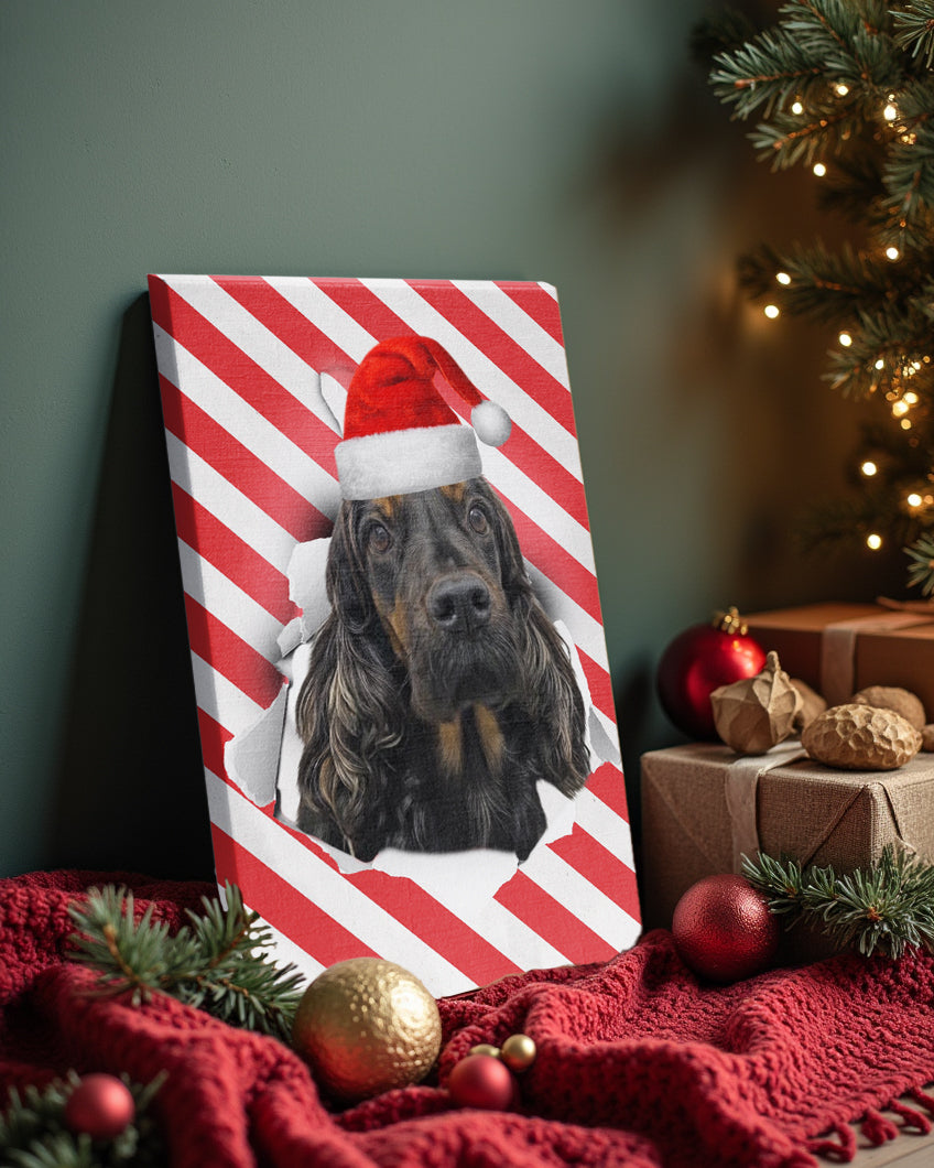 Wrapping Paper Hole - Персонализиран новогодишен портрет на канвас