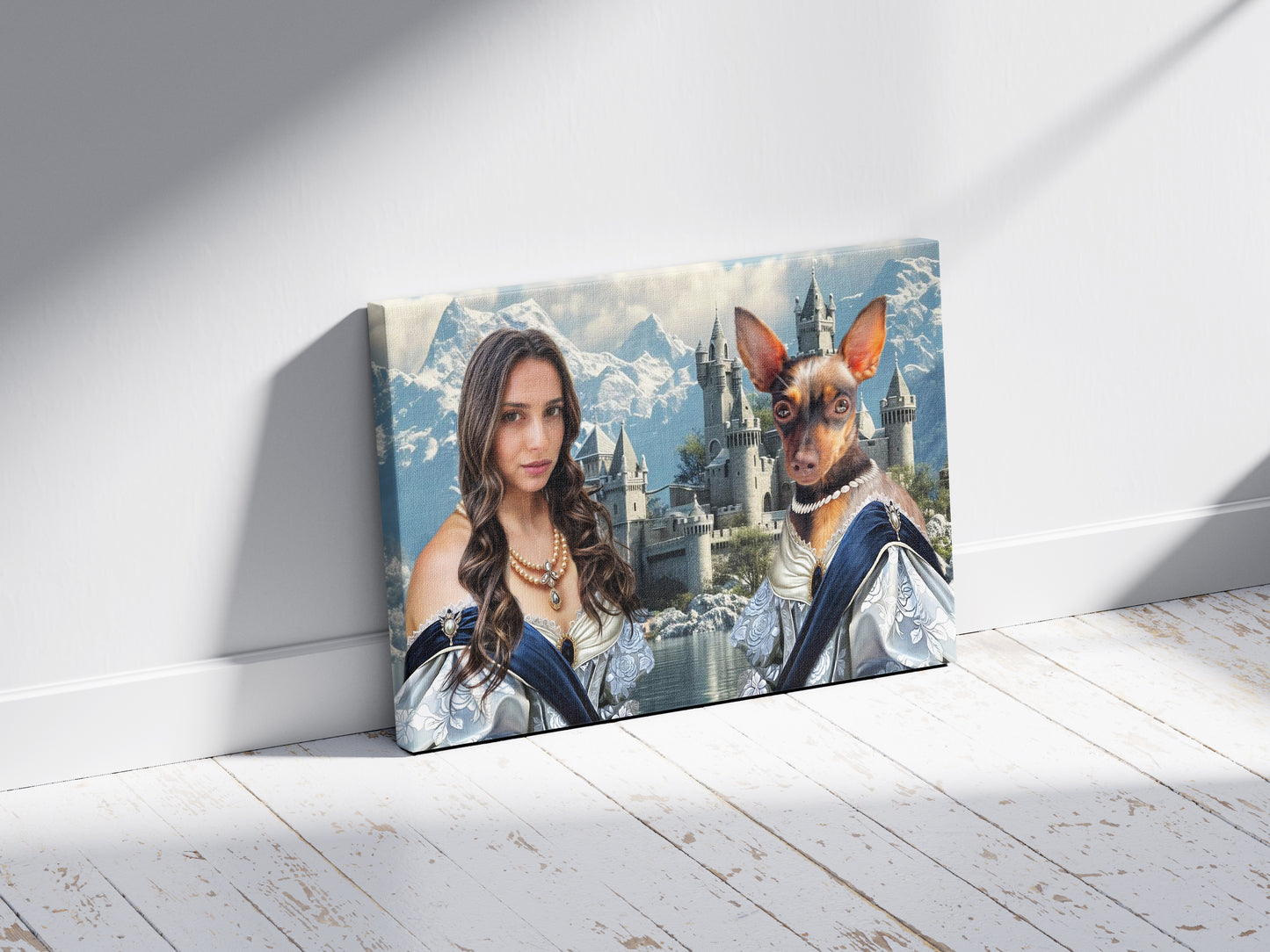 Partners in Elegance - Персонализиран портрет на канвас
