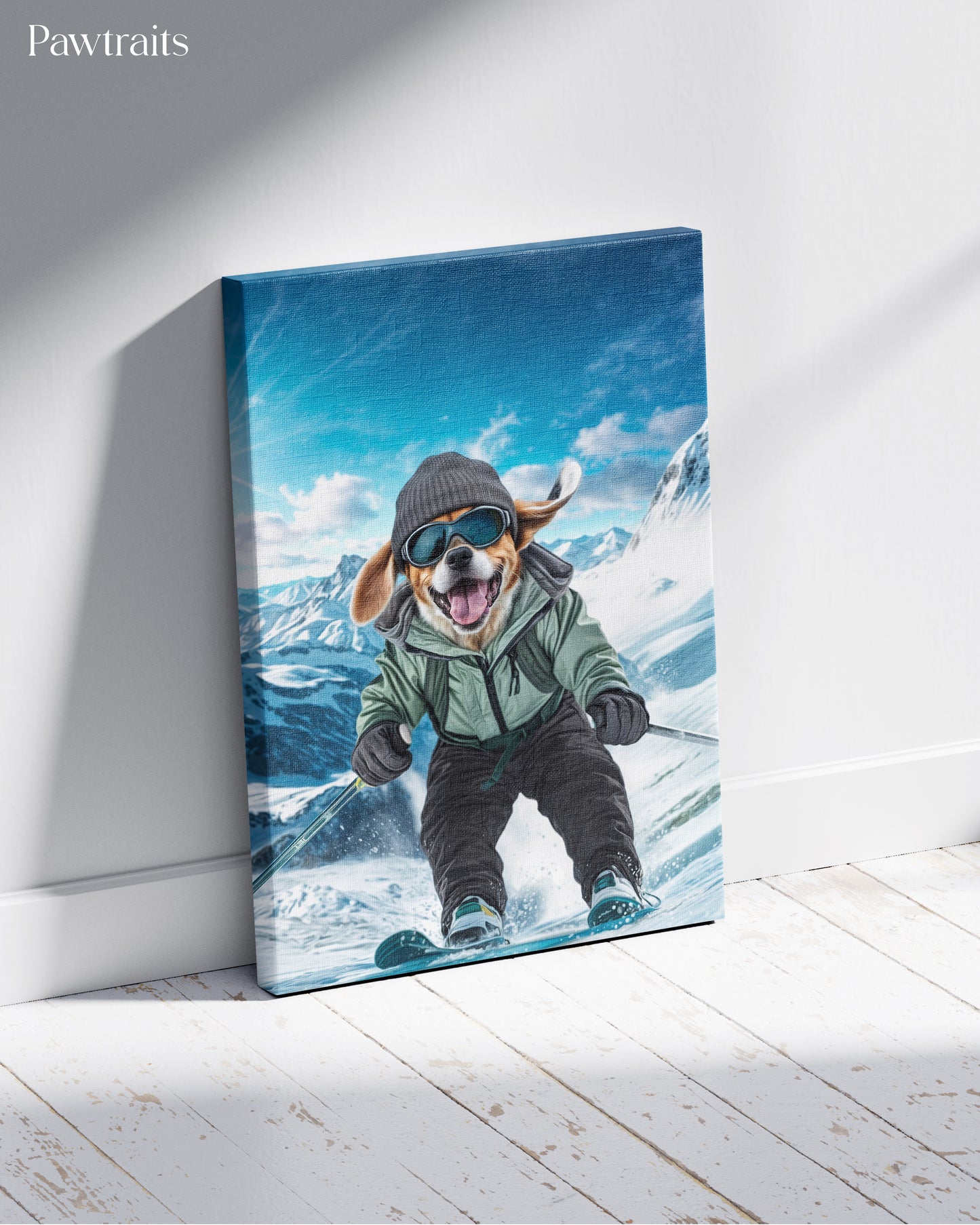 Snowy Adventurer - Персонализиран портрет на канвас