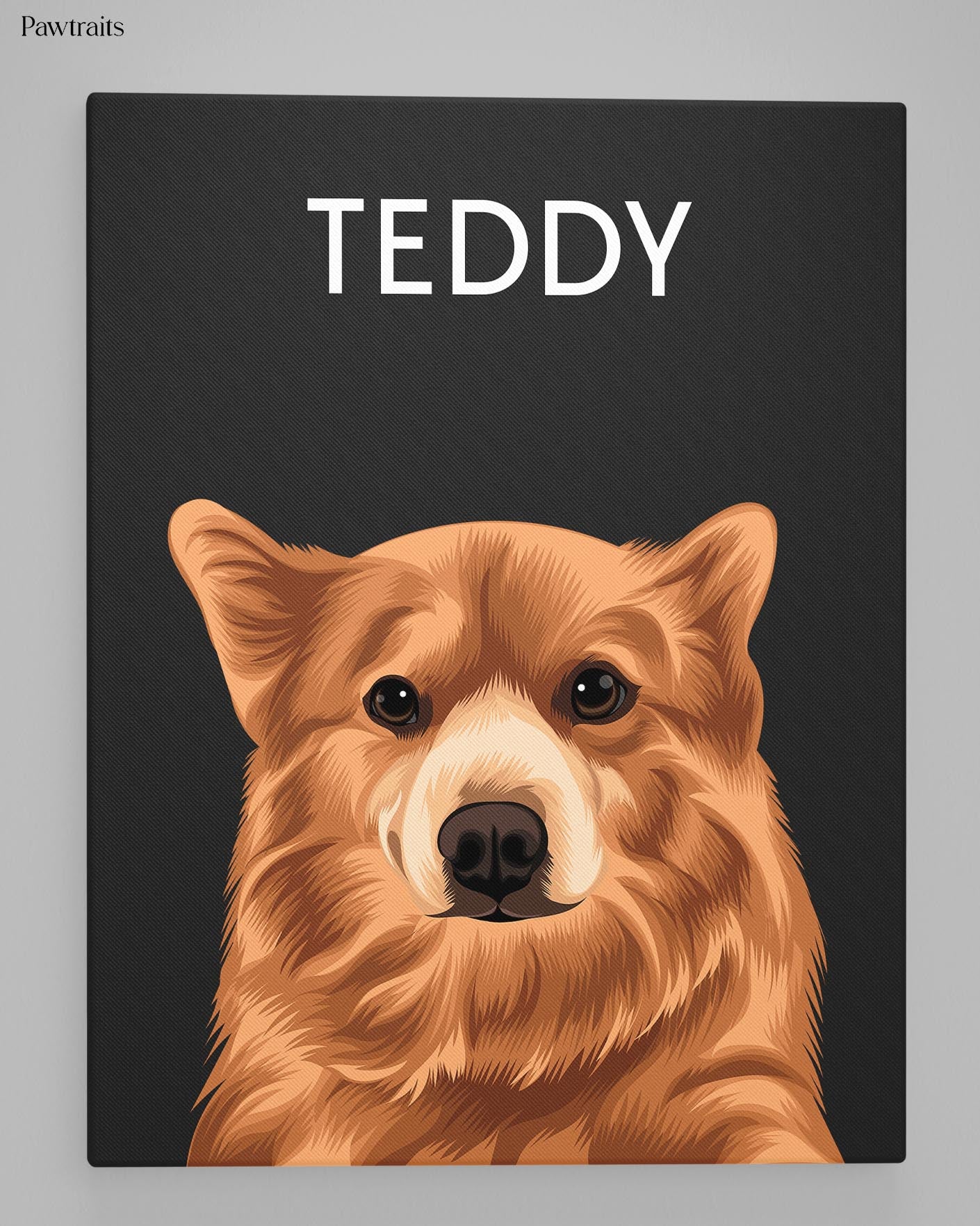 Modern Vector Art - Персонализиран портрет на канвас