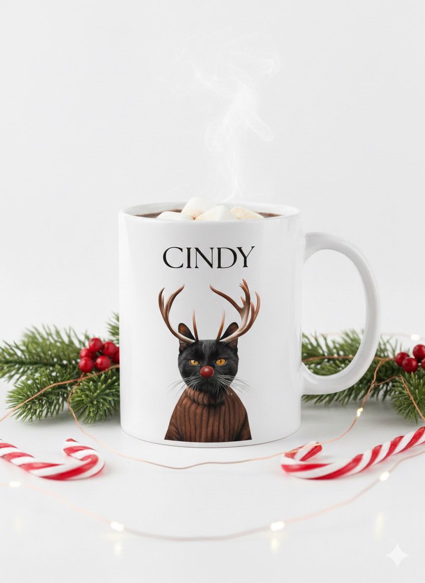 Reindeer - Новогодишна персонализирана шолја од милениче - Limited Edition