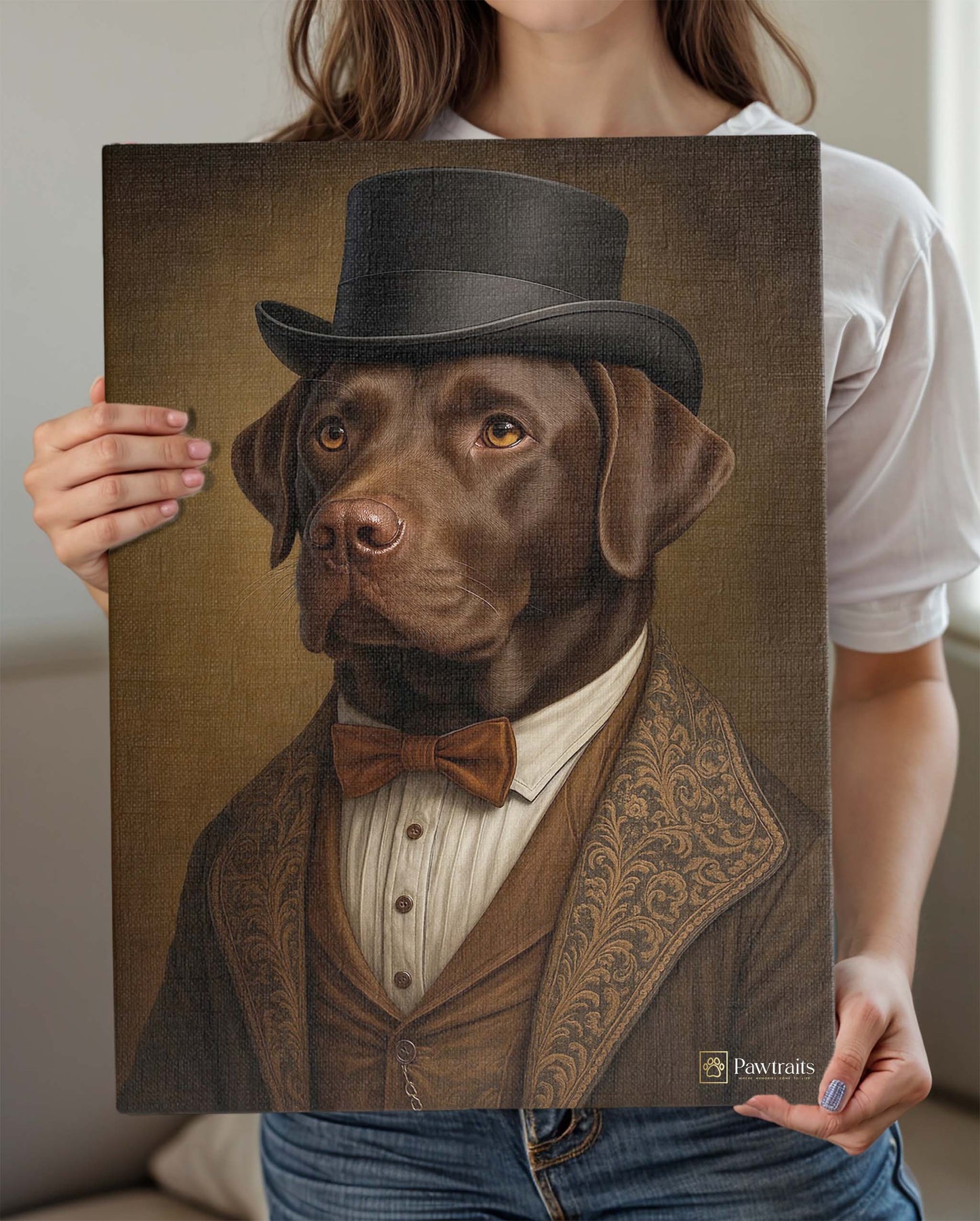 Lord Barkington - Персонализиран портрет на канвас