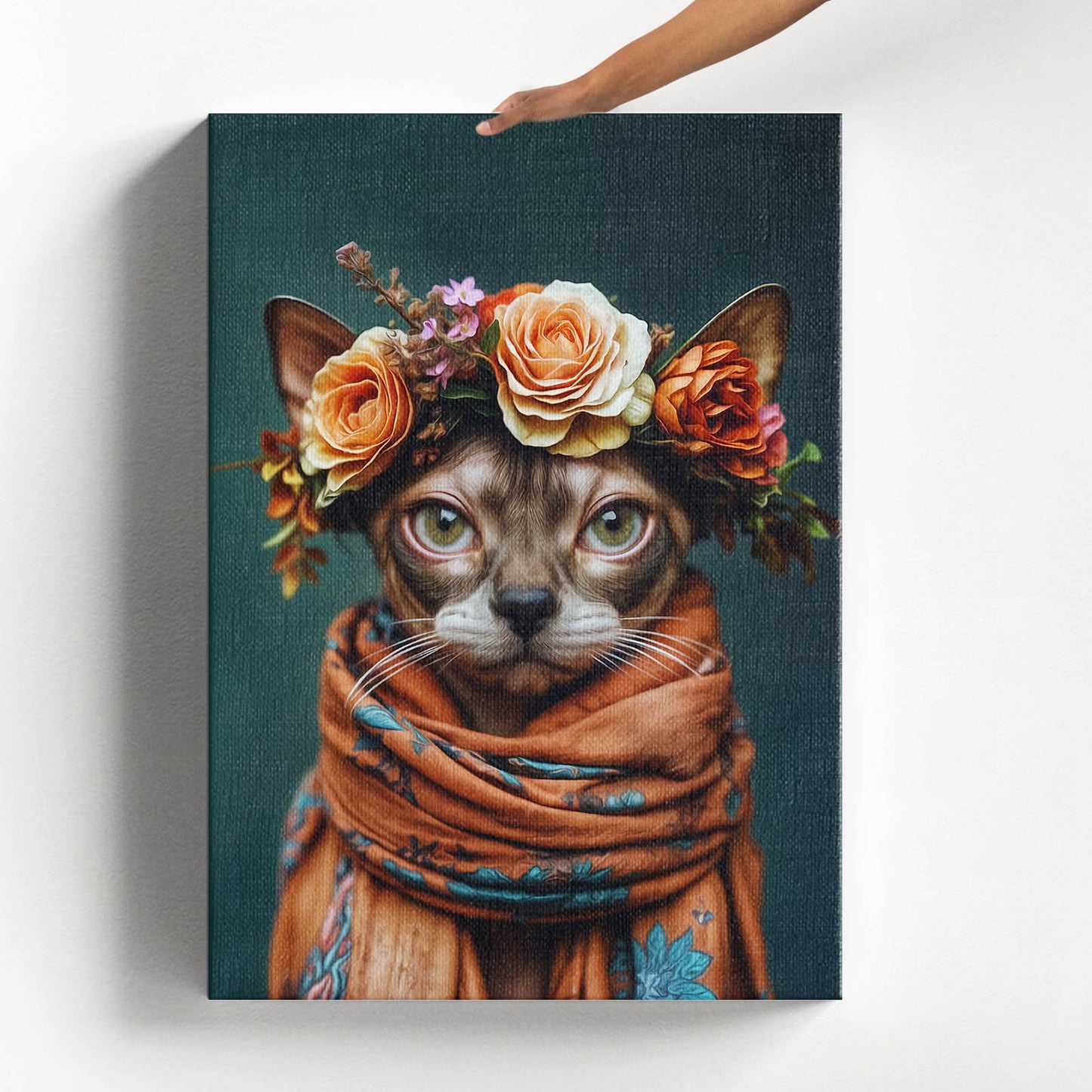 Boho Bloom - Персонализиран портрет на канвас