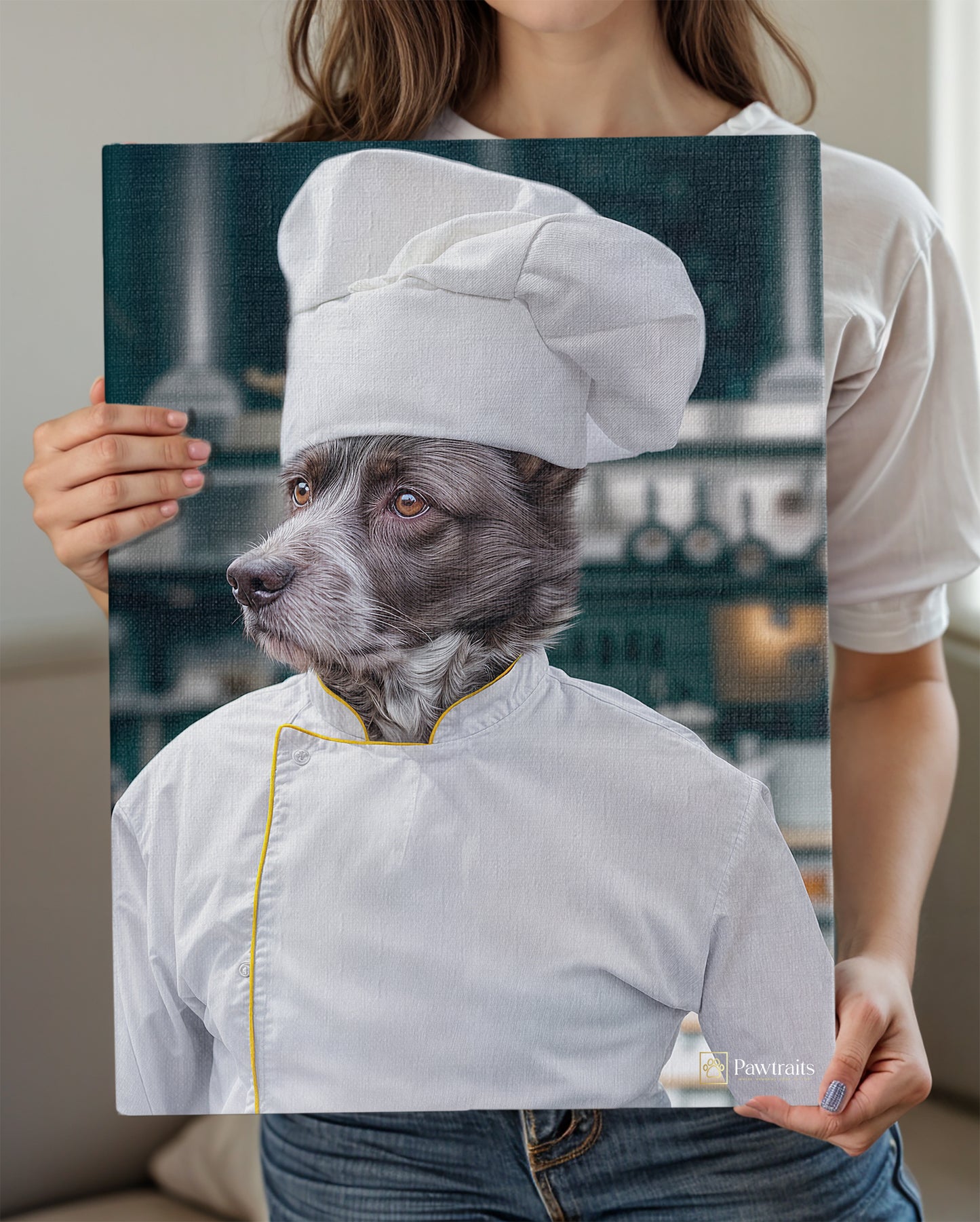 Chef Pup - Персонализиран портрет на канвас
