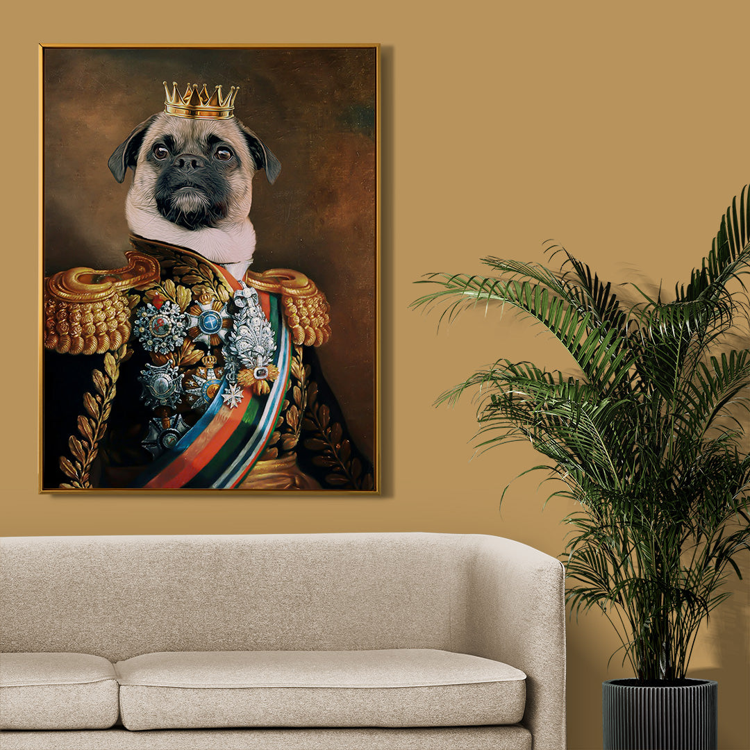 The Noble Commander - Персонализиран портрет на канвас