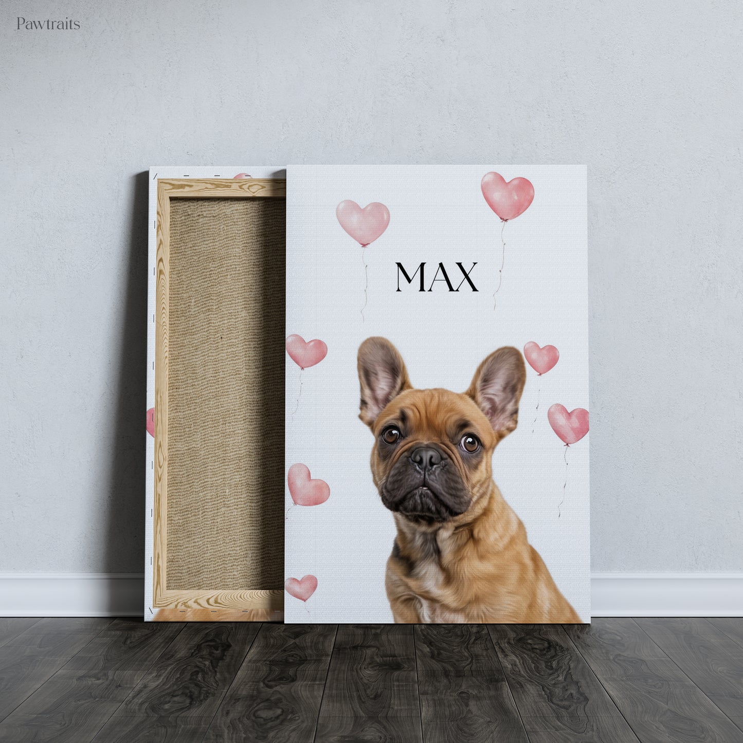 Valentine Minimalistic - Персонализиран портрет на канвас