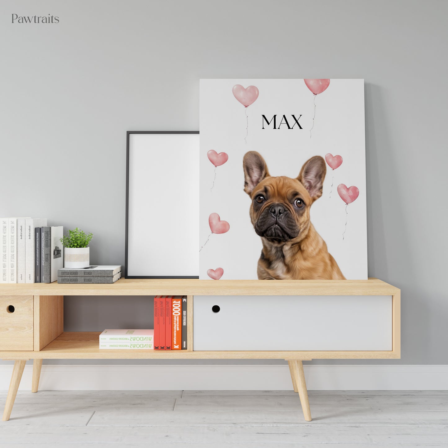 Valentine Minimalistic - Персонализиран портрет на канвас