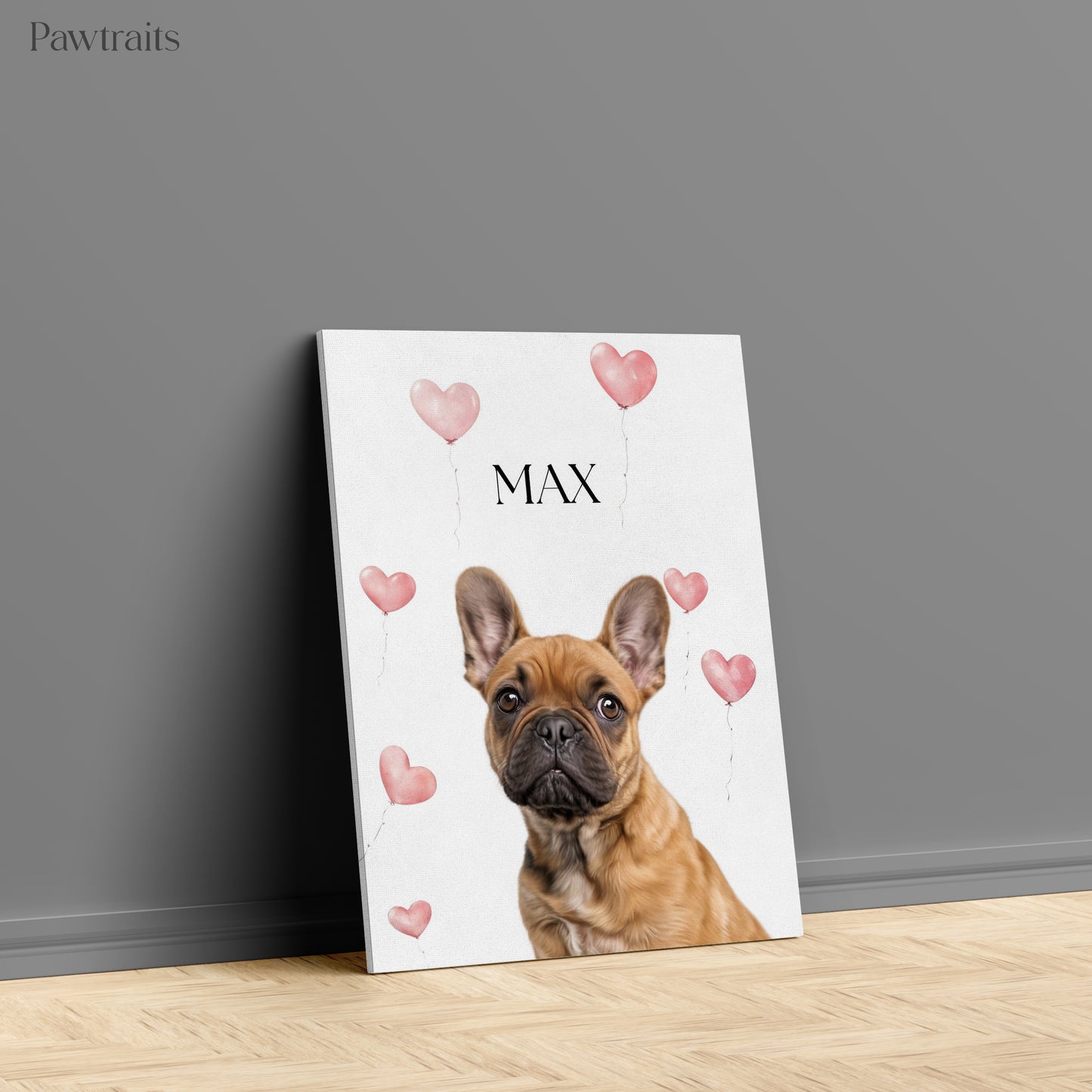 Valentine Minimalistic - Персонализиран портрет на канвас