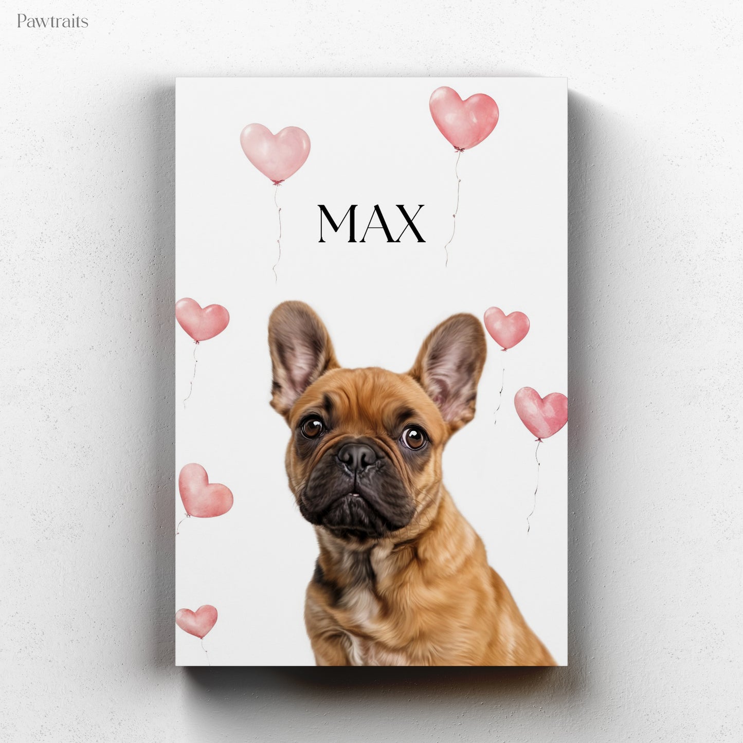 Valentine Minimalistic - Персонализиран портрет на канвас