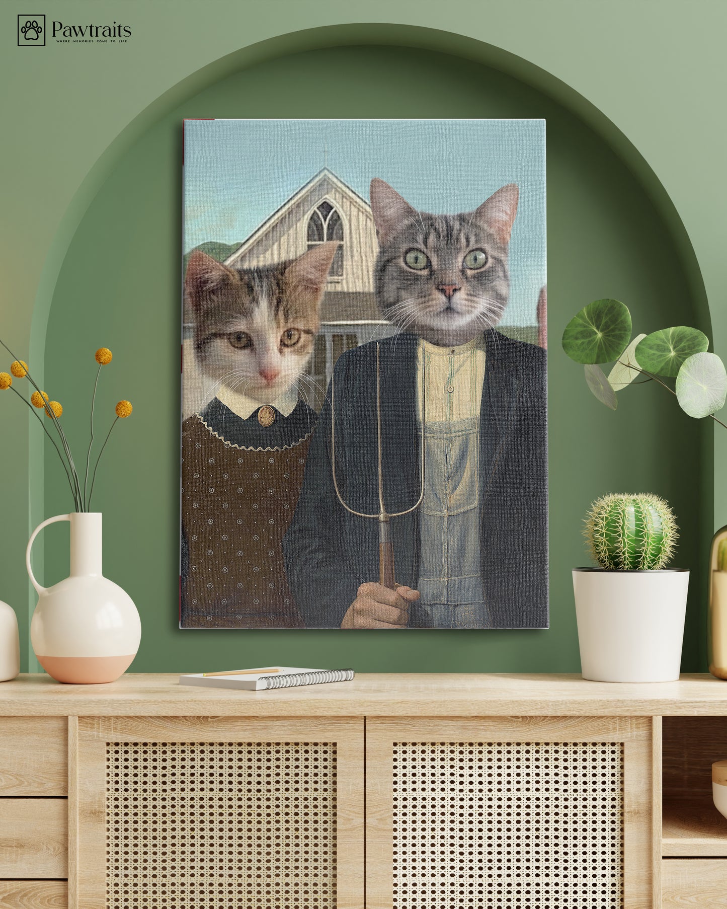 Farmhouse Love - Персонализиран портрет за миленици