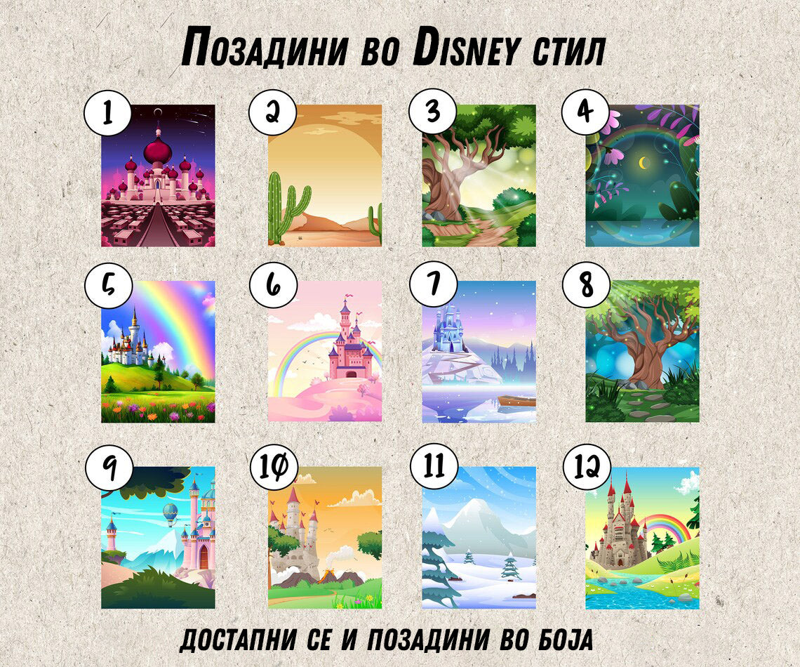 Персонализиран Disney портрет на Вашето милениче на канвас