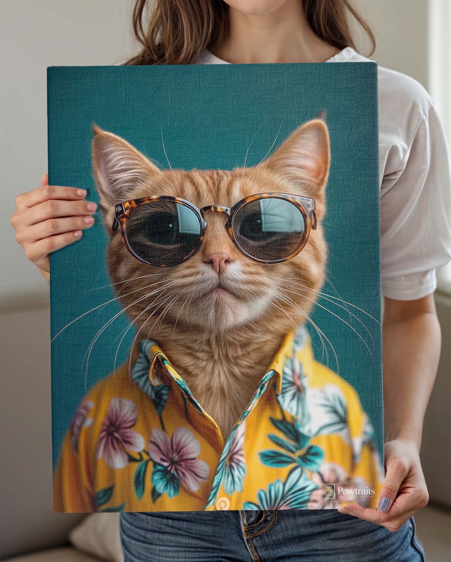 Sunset Cool - Персонализиран портрет на канвас