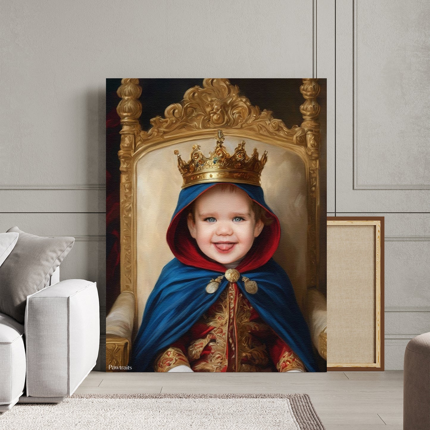 Little Crown Magic – Персонализиран детски портрет на канвас