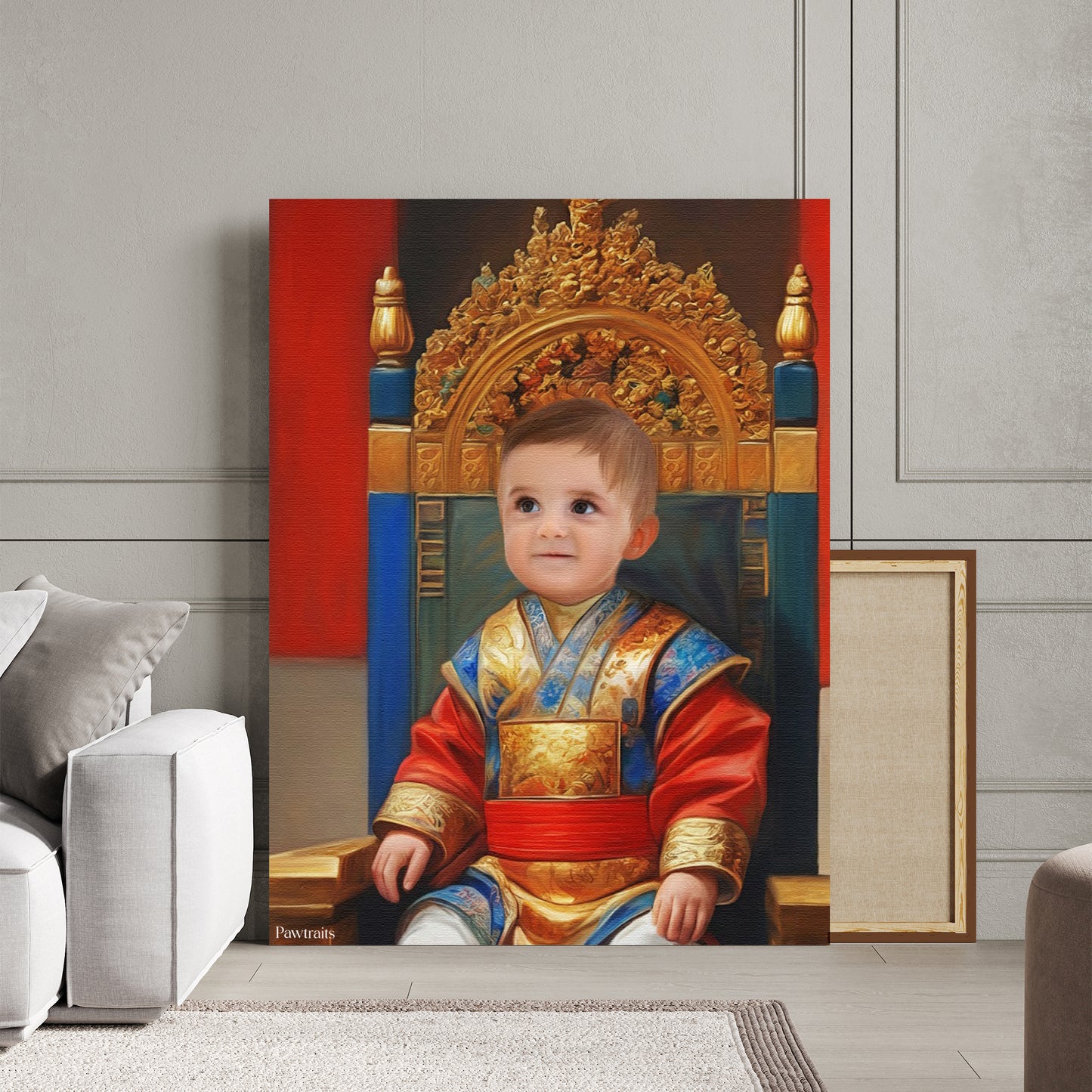 The Littlest Royal – Персонализиран детски портрет на канвас