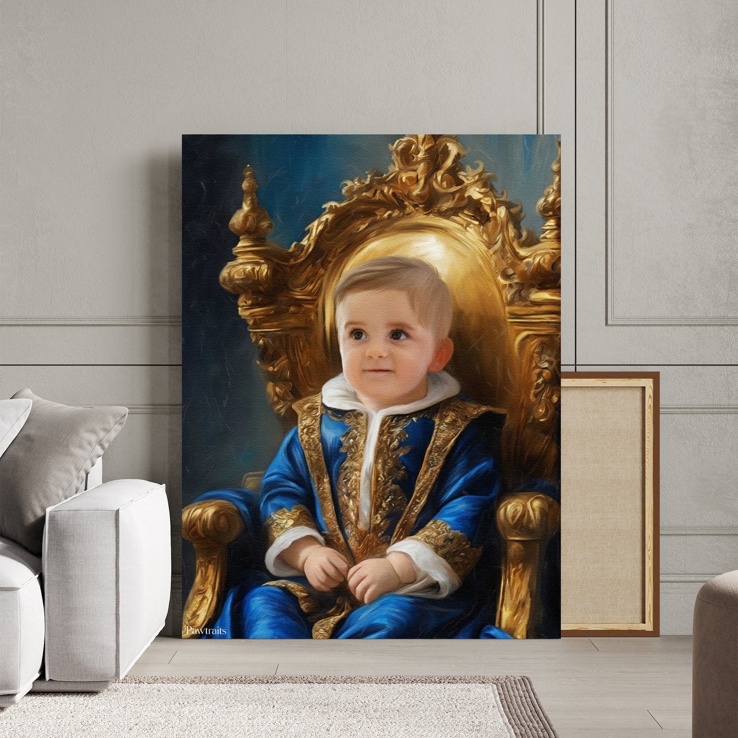 Gentle Royal – Персонализиран детски портрет на канвас