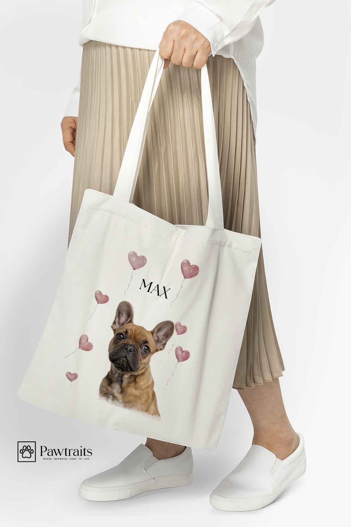Valentine Tote Bag - Персонализиран портрет на торба