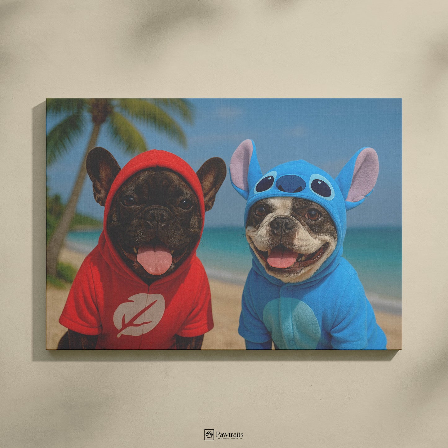 Duo Stich & Lilo - Персонализиран портрет за миленици